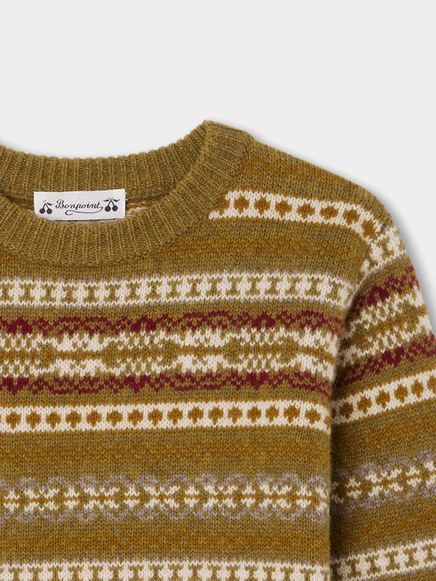 Boys Green Wool Sweater