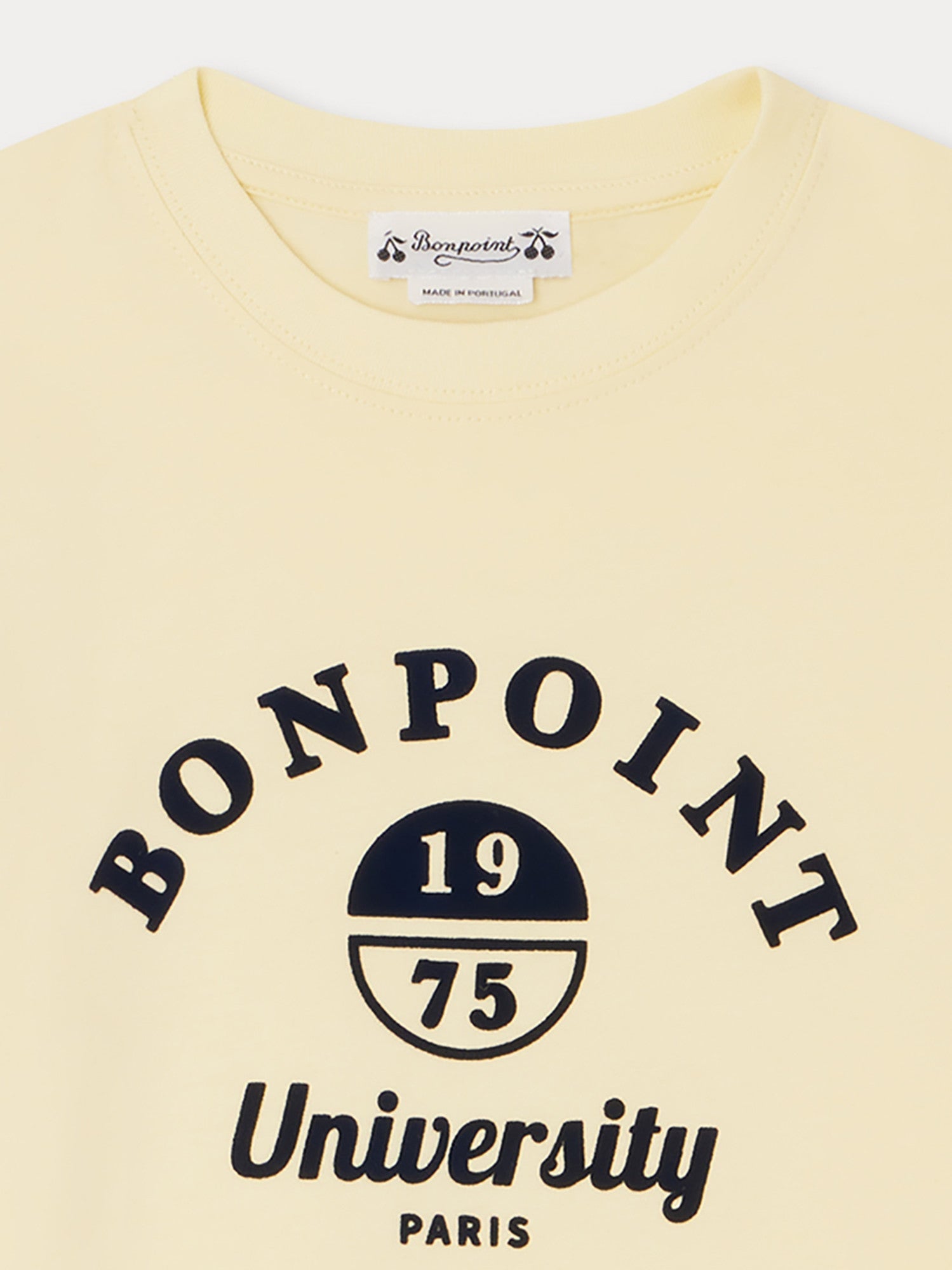 Boys Light Yellow Logo Cotton T-Shirt
