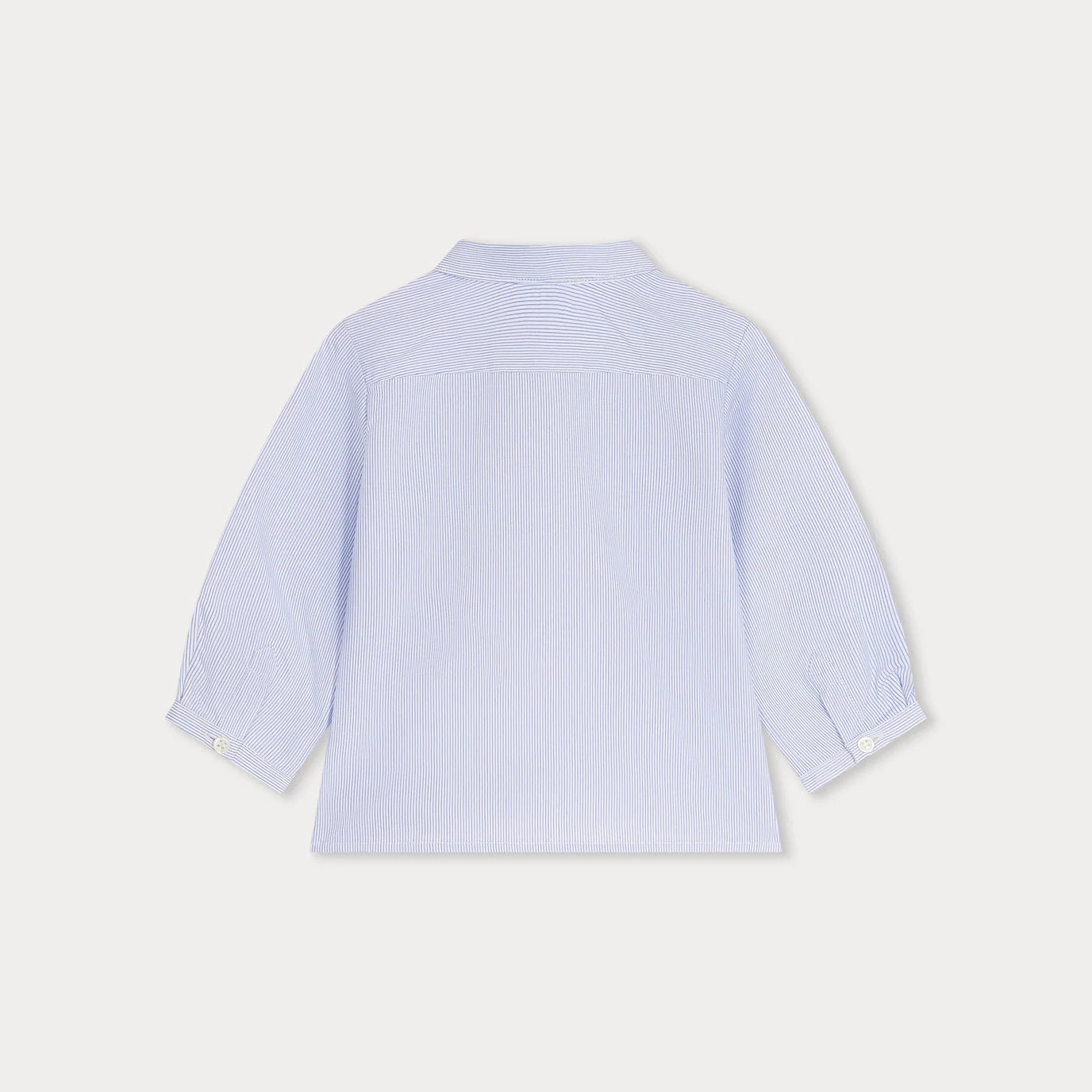 Baby Boys Blue Stripes Cotton Shirt