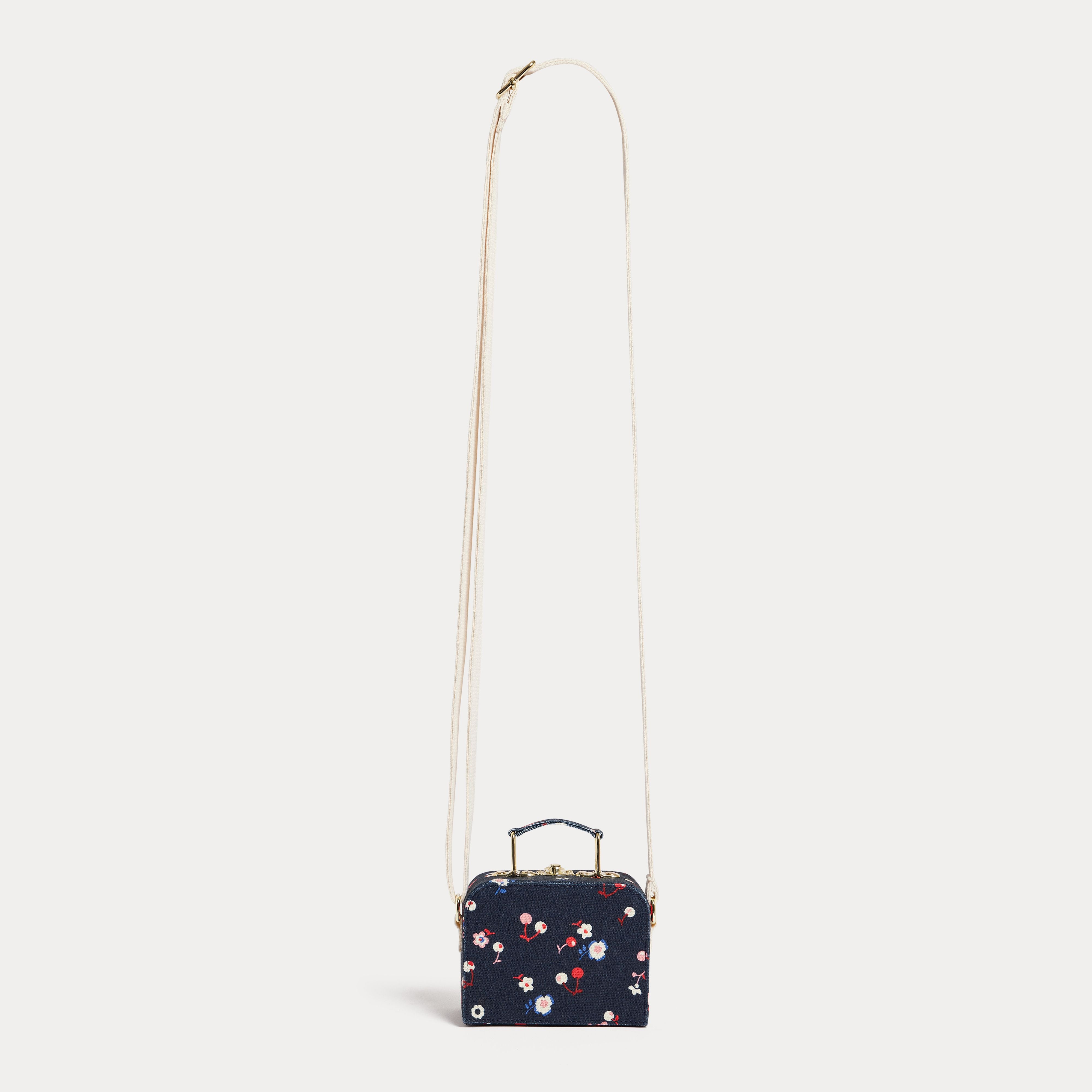Girls Multicolor Flower Shoulder Bag(12.5 x 9.5 x 5.5 cm)