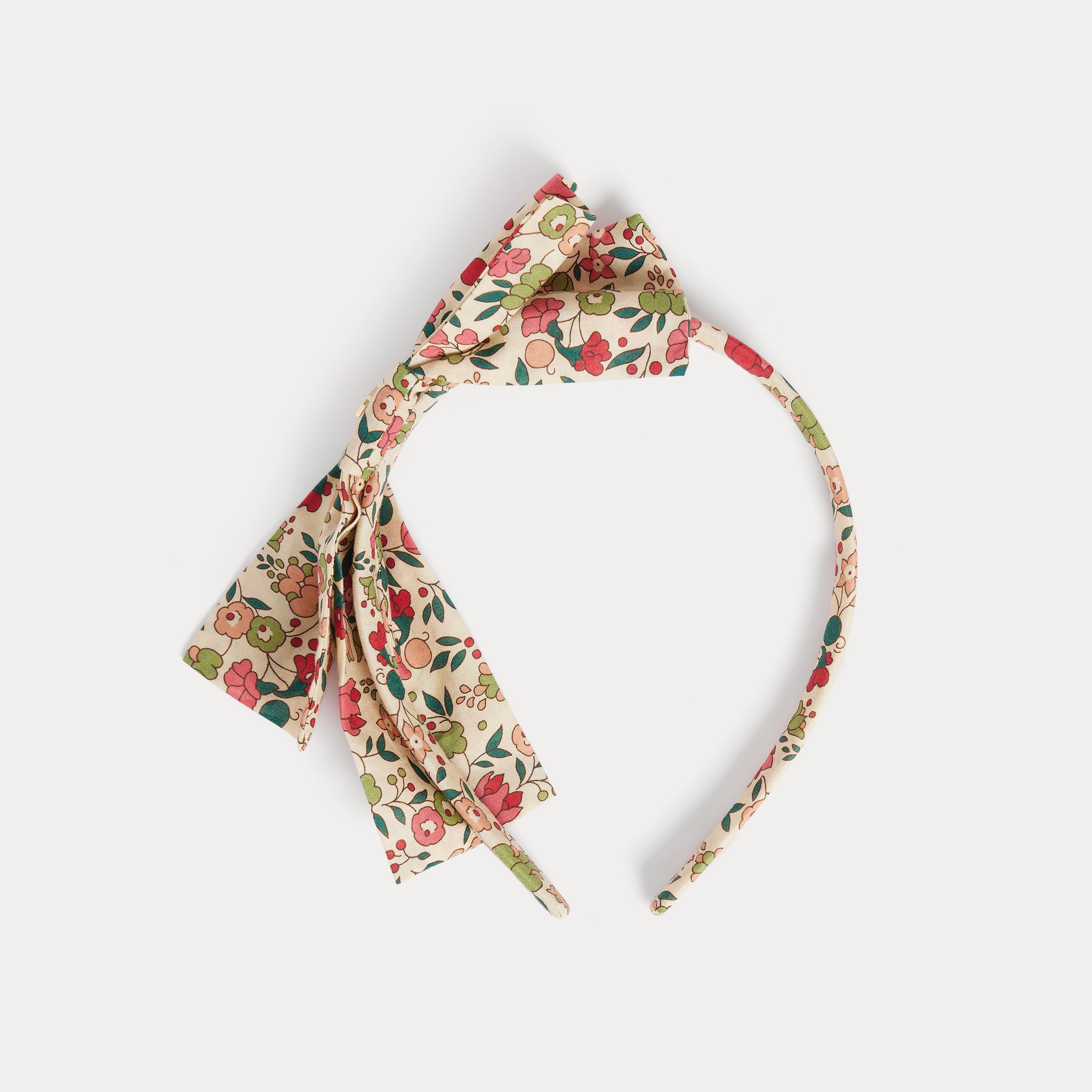 Girls Multicolor Floral Bow Headband
