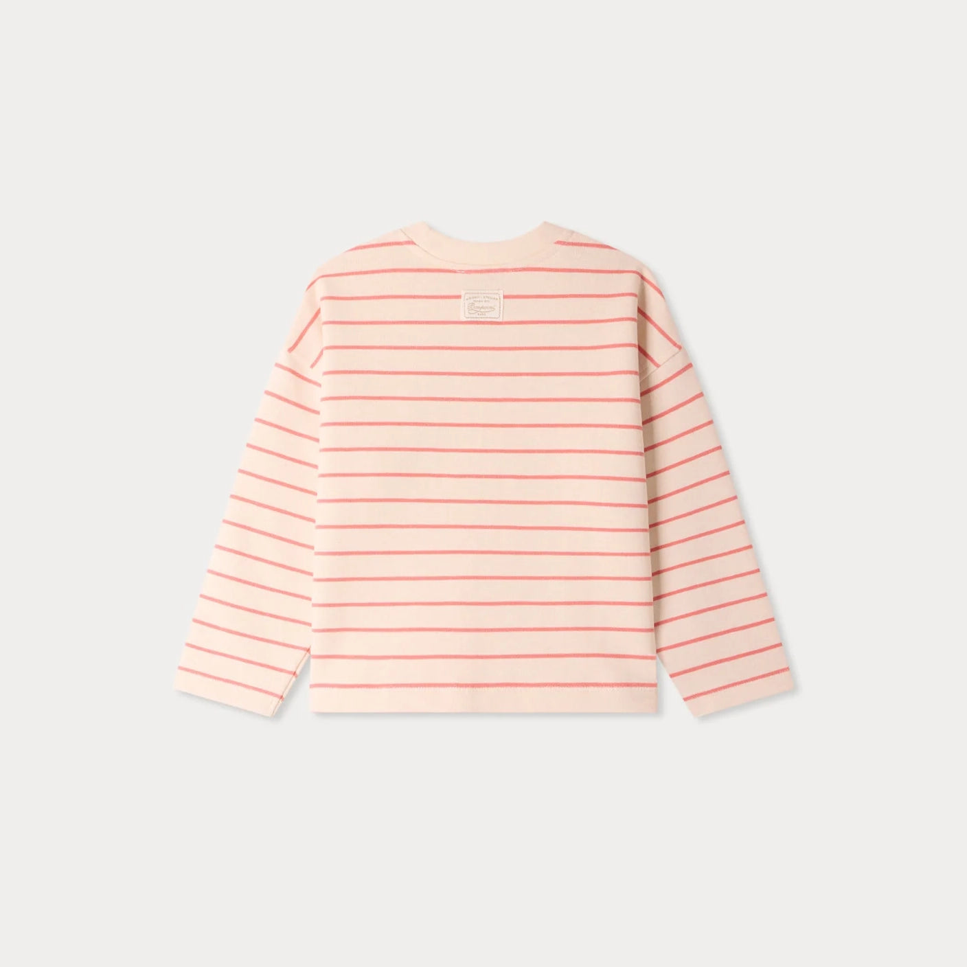 Girls Pink Stripes Cotton T-Shirt