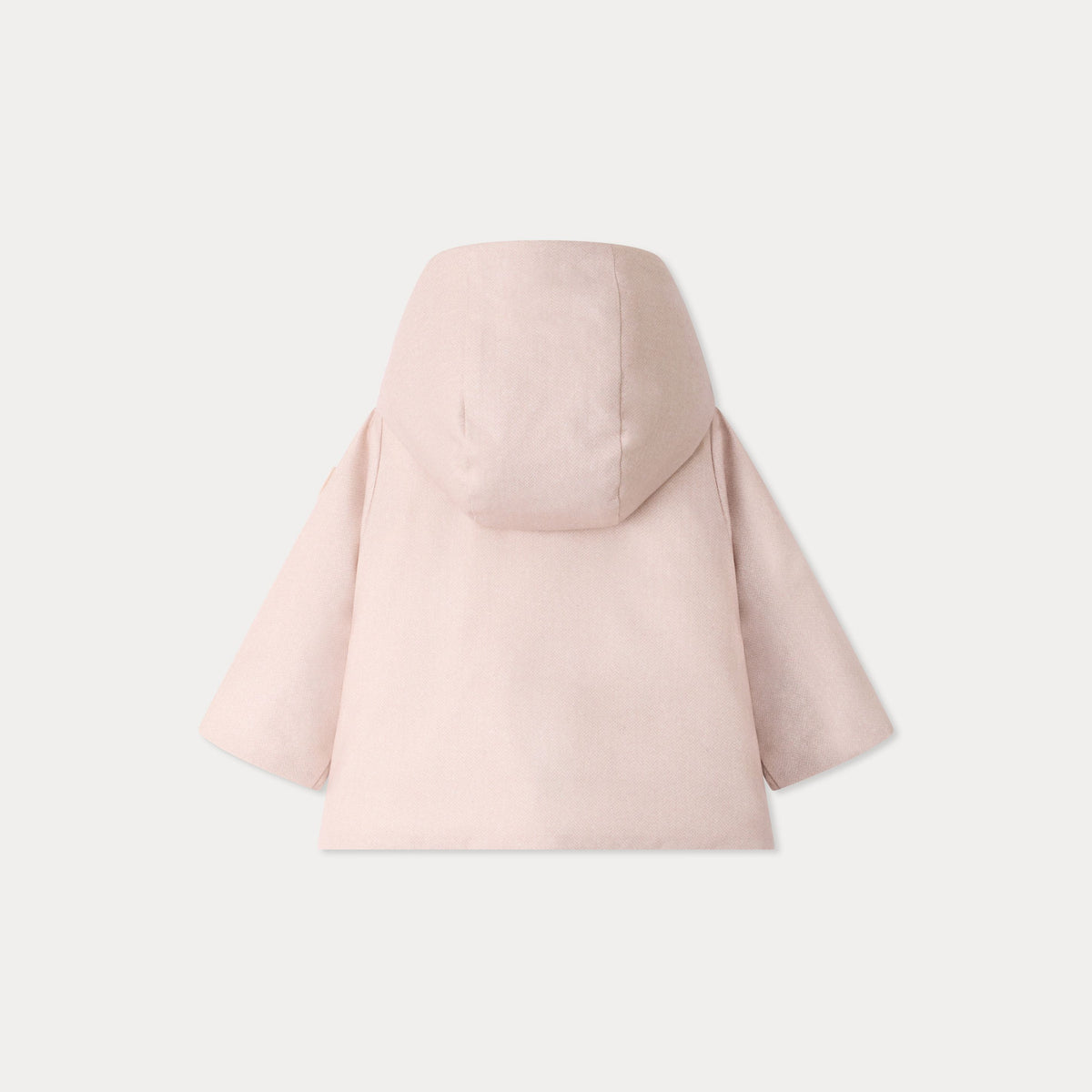 Baby Girls Beige Hooded Padded Jacket