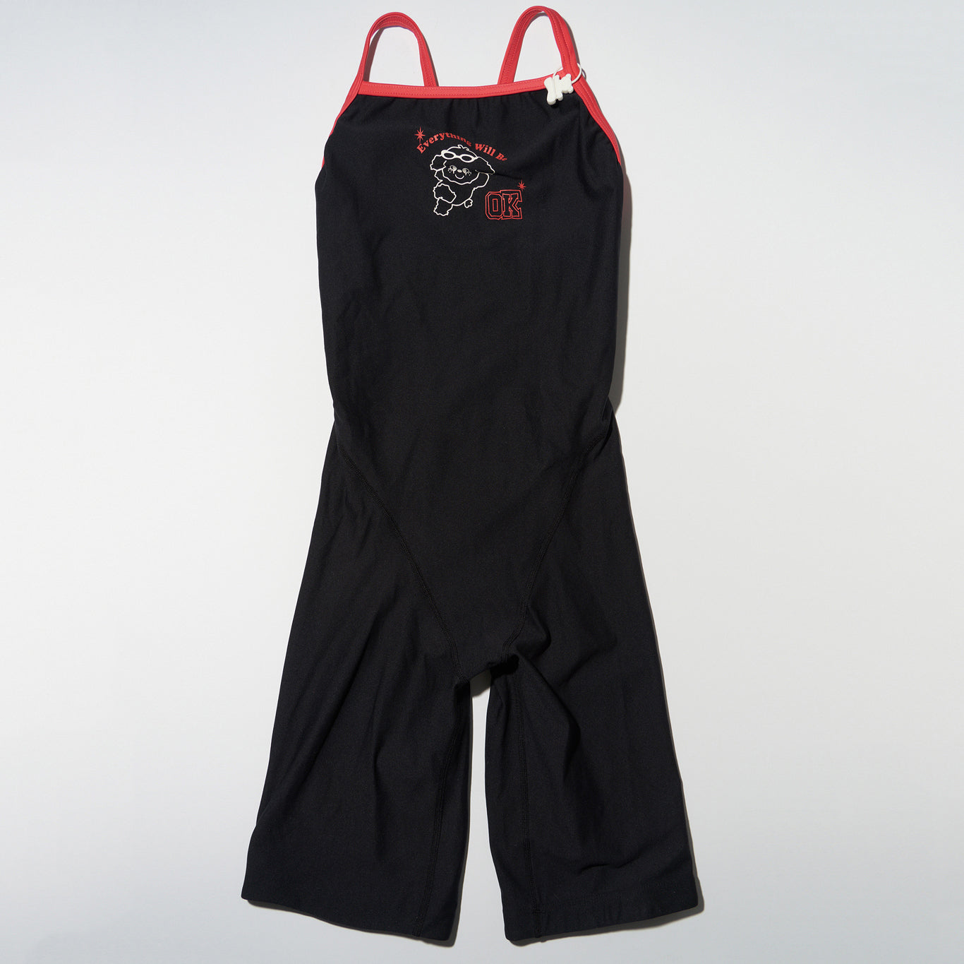 Maillot de bain professionnel court noir pour femme