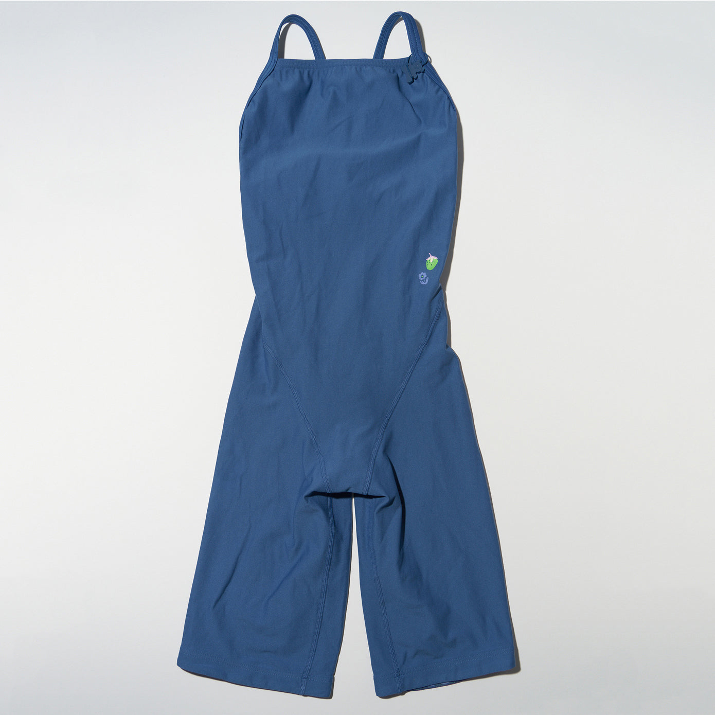 Maillot de bain professionnel court bleu pour femme
