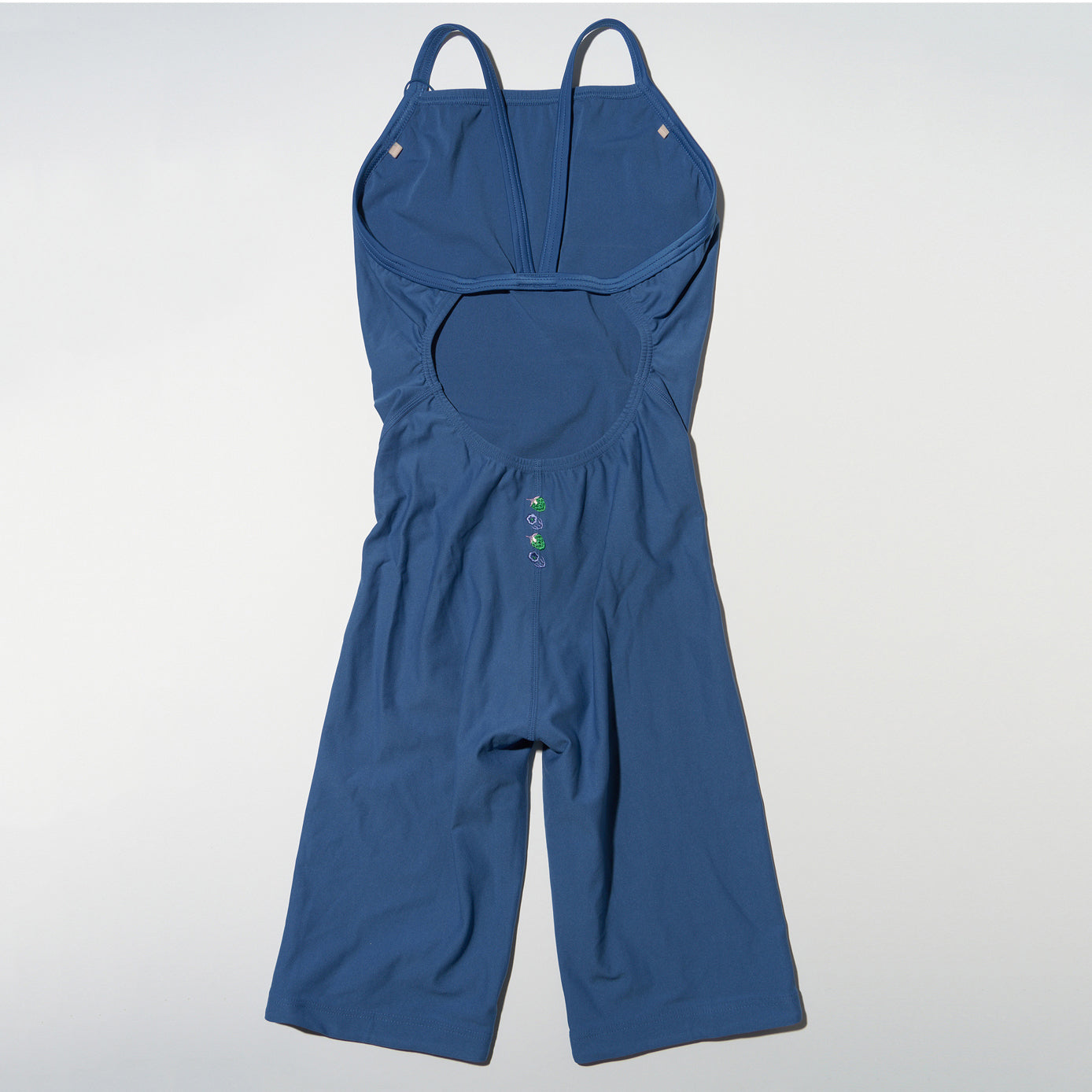 Maillot de bain professionnel court bleu pour femme