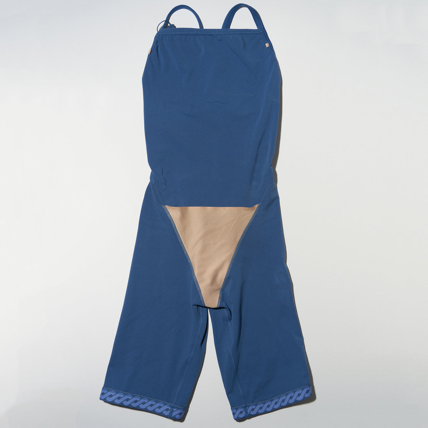 Maillot de bain professionnel court bleu pour femme