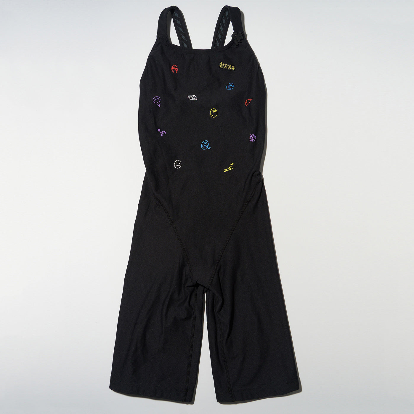 Maillot de bain professionnel court noir pour femme