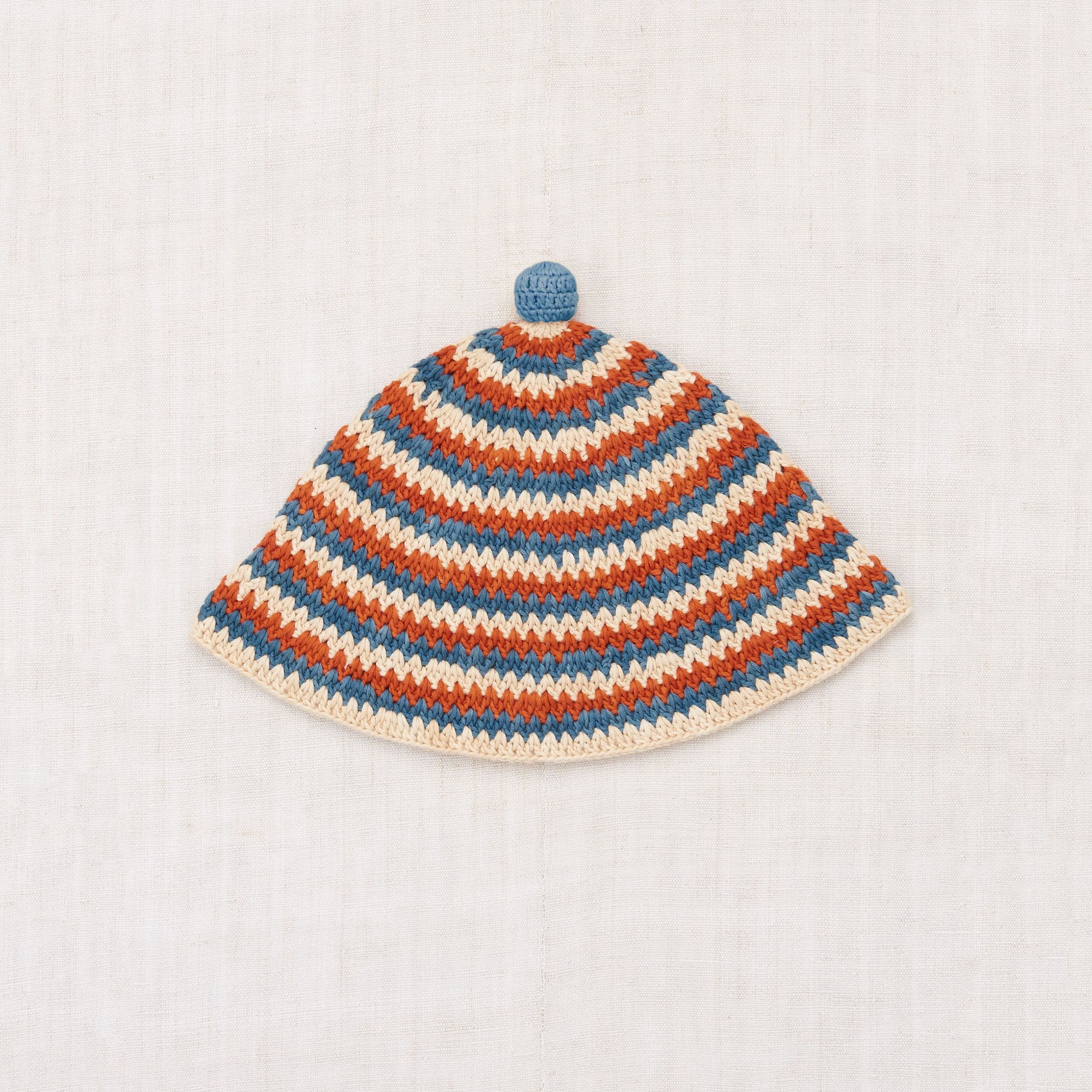 Boys & Girls Multicolor Stripes Knit Hat
