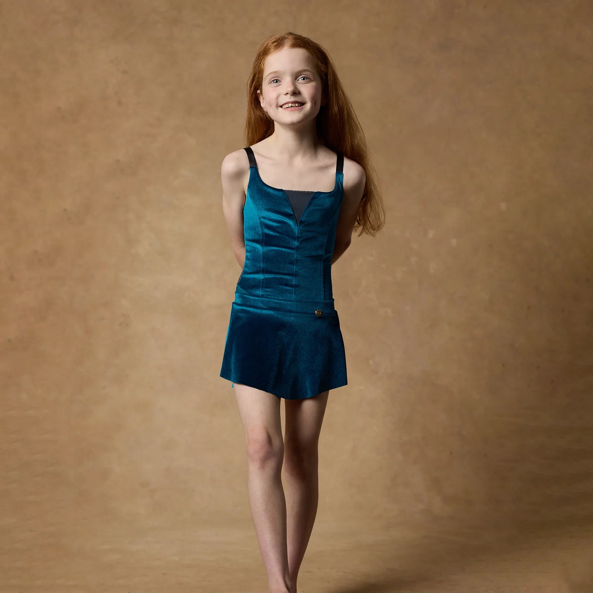 Girls Peacock Velvet Ballet Skirt(ZARA SKIRT PRELUDE/LAGOON)