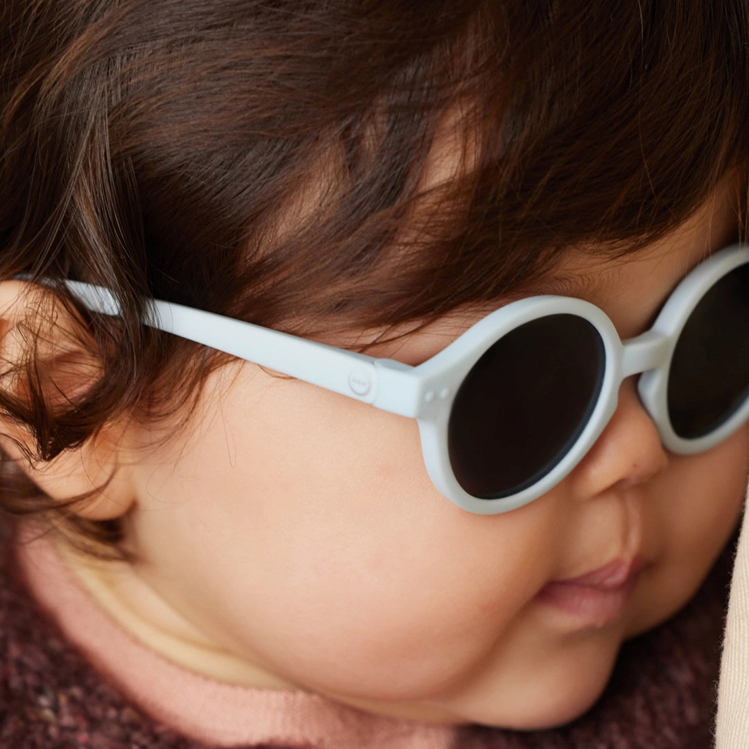 Lunettes de soleil bleu clair "#d" pour bébés garçons et filles (0-9M)