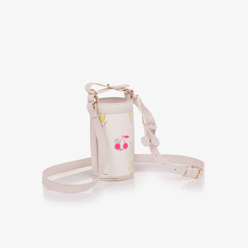 Girls Ivory Printed Bucket Bag