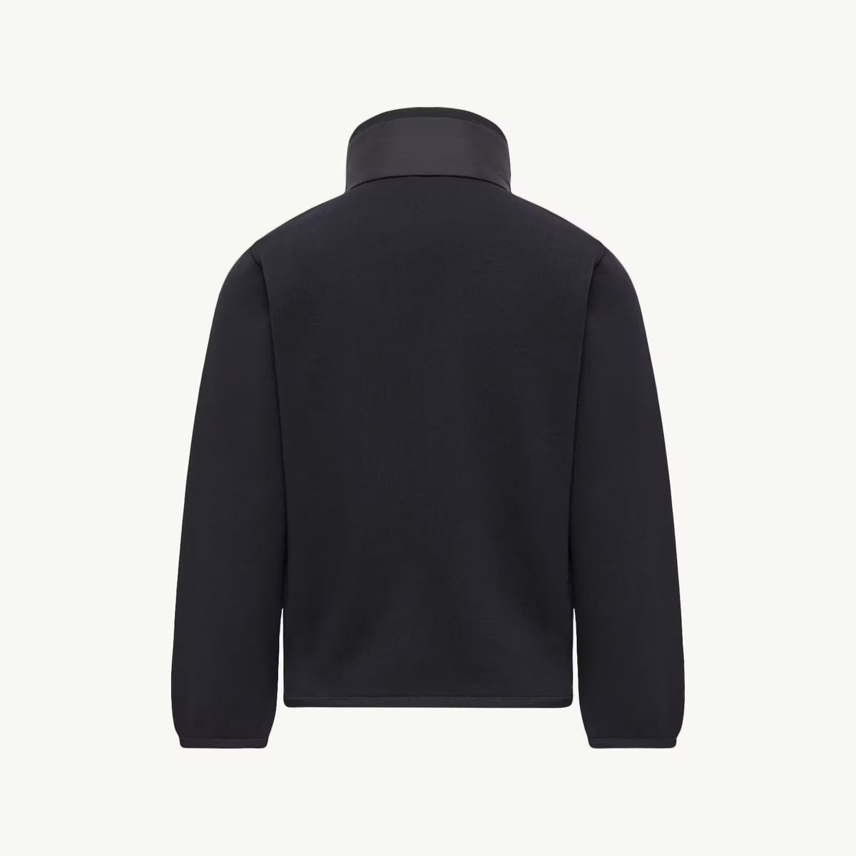 Boys Navy Cotton Zip-Up Top