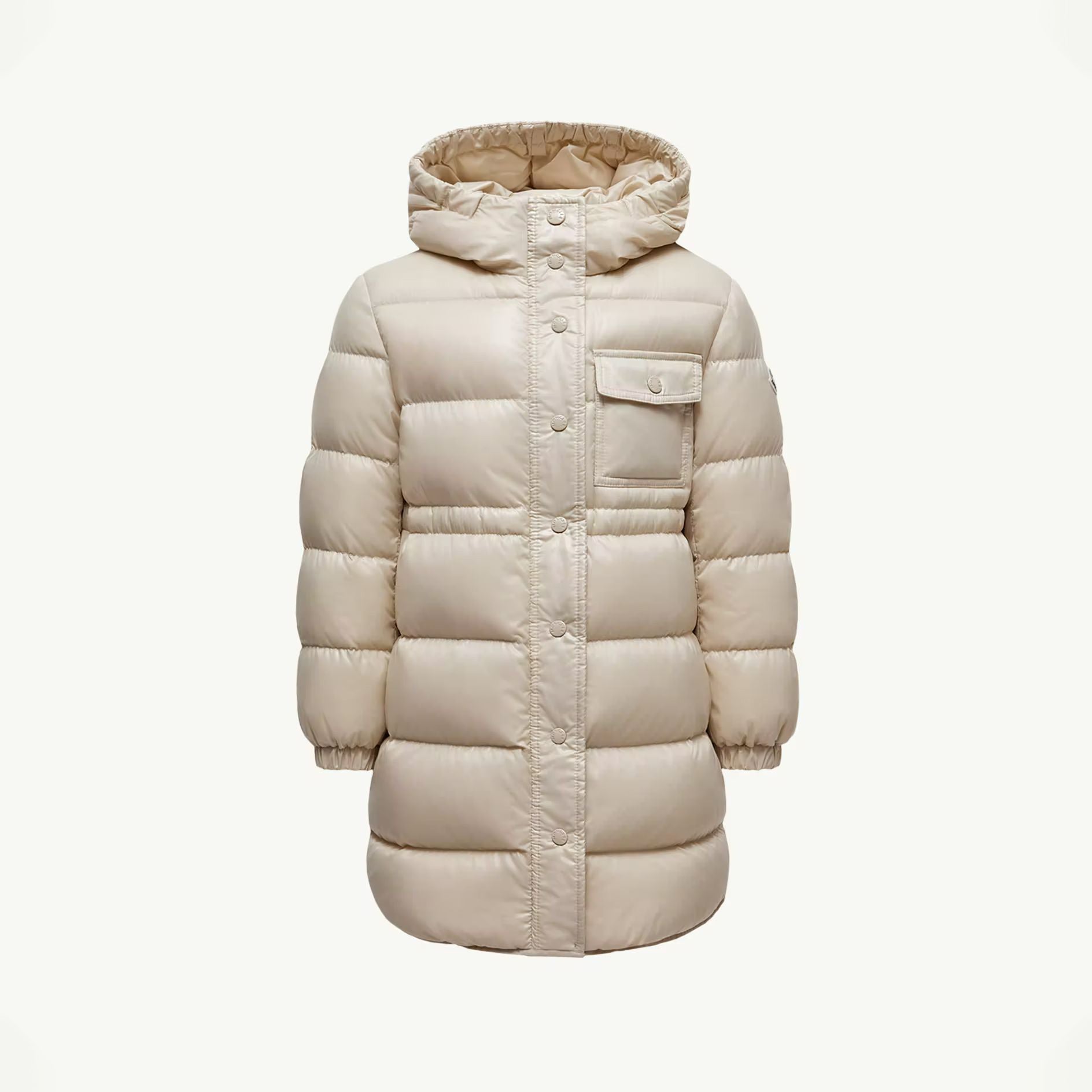 Girls Light Beige "DACCA" Padded Down Coat