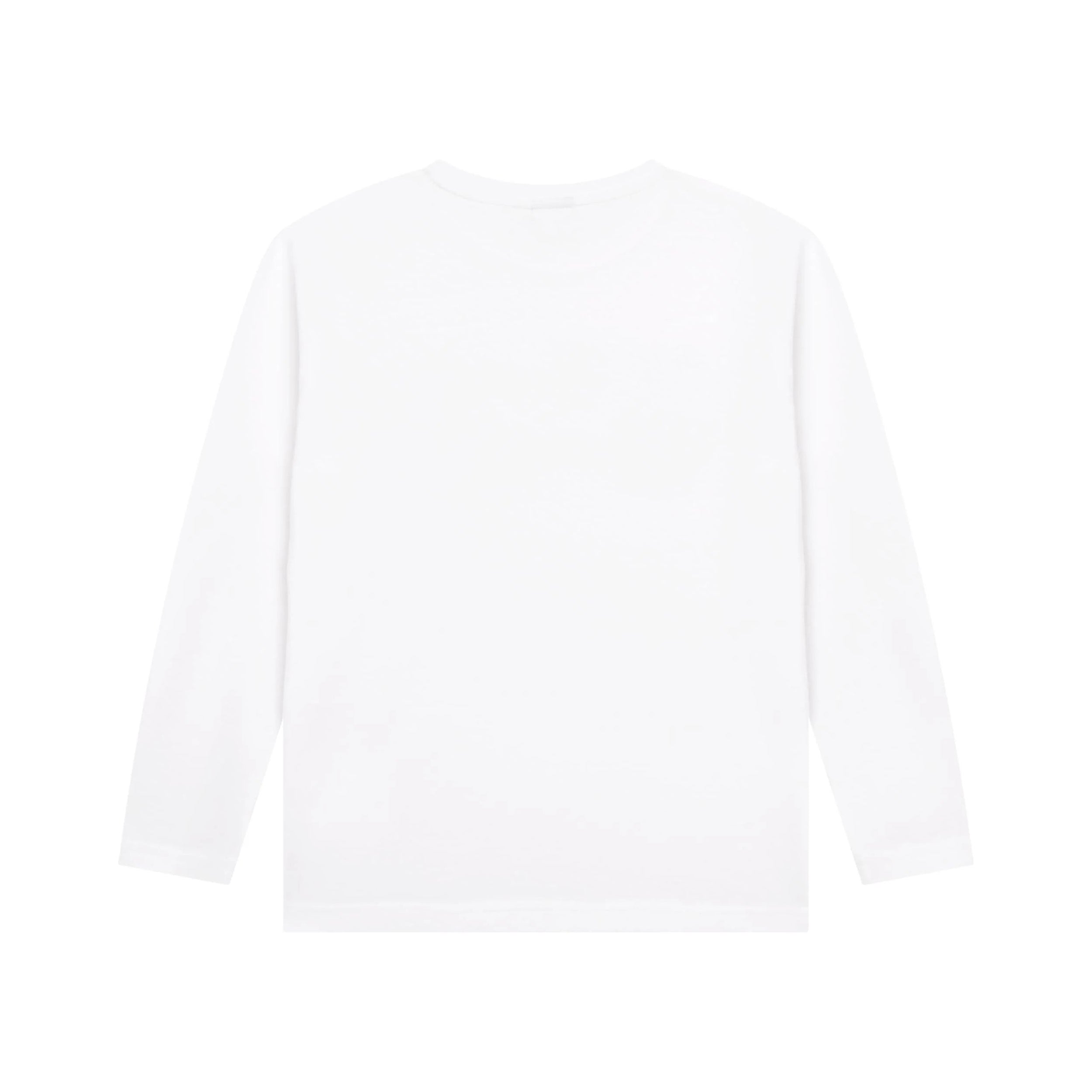Boys White Logo Cotton T-Shirt