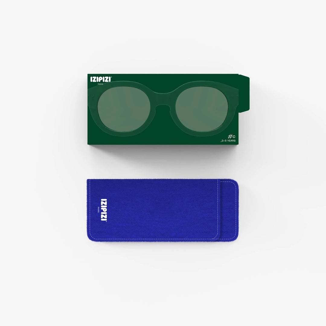 Lunettes de soleil vertes "KIDS+ #c" pour garçons et filles (3-5 ans)