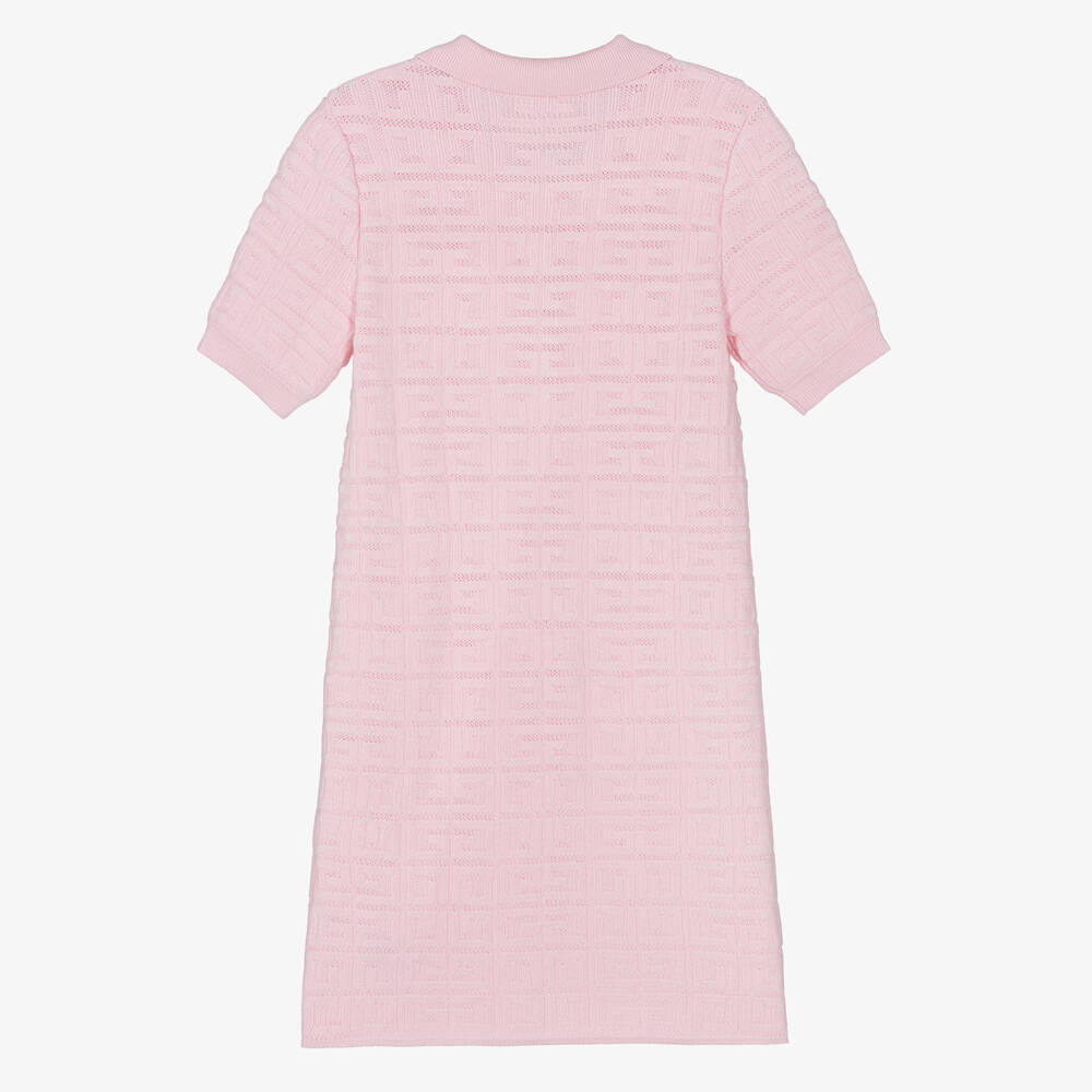 Girls Pink Hollow Dress