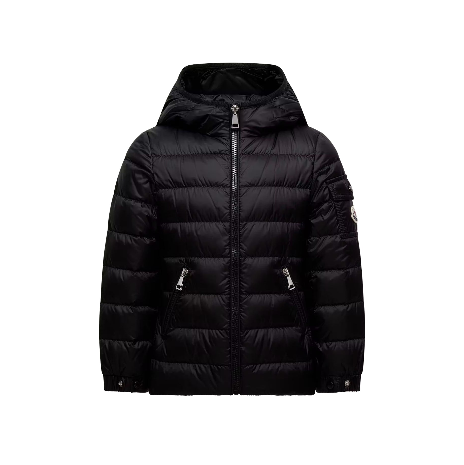 Girls Black "GLES" Padded Down Jacket