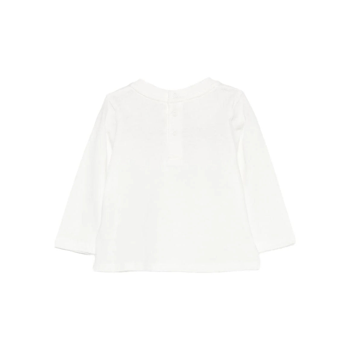 Baby Girls White Logo Cotton T-Shirt