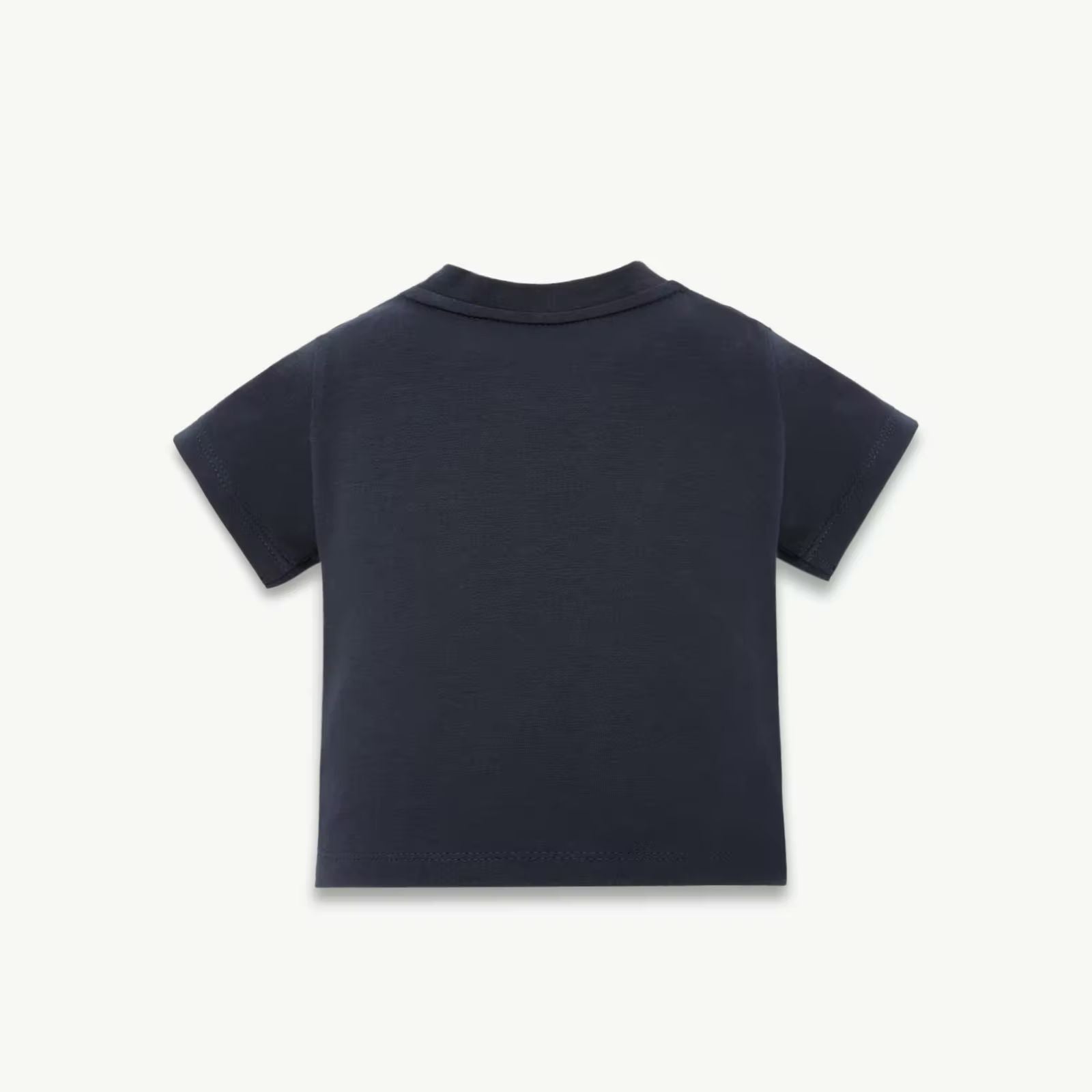 Baby Boys Navy Logo Cotton T-Shirt