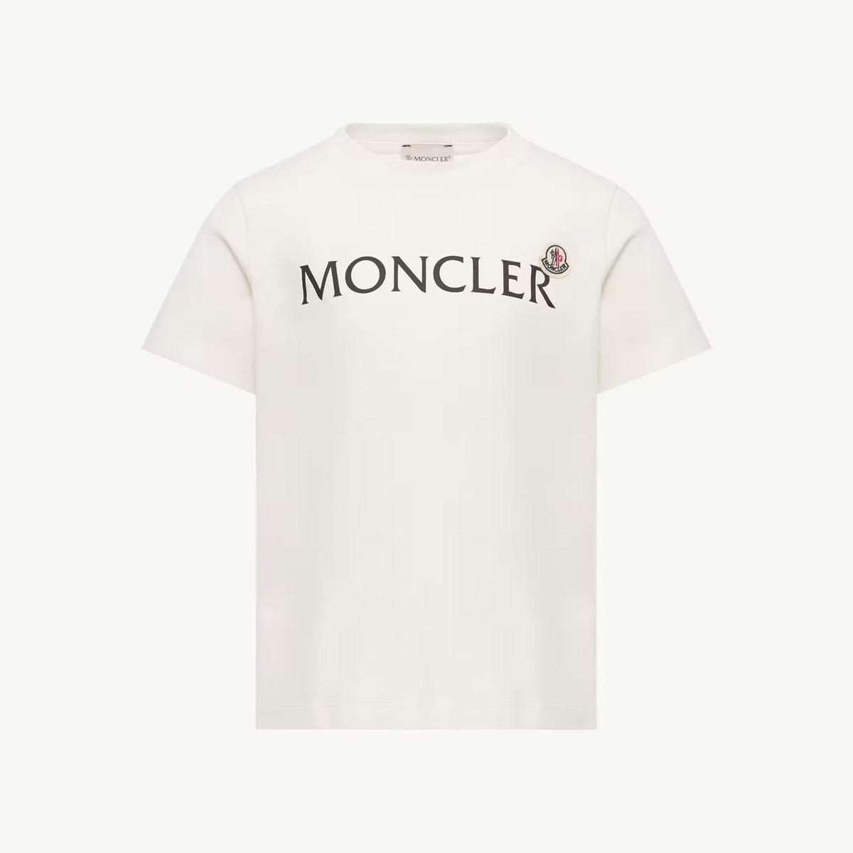 Boys White Logo Cotton T-Shirt