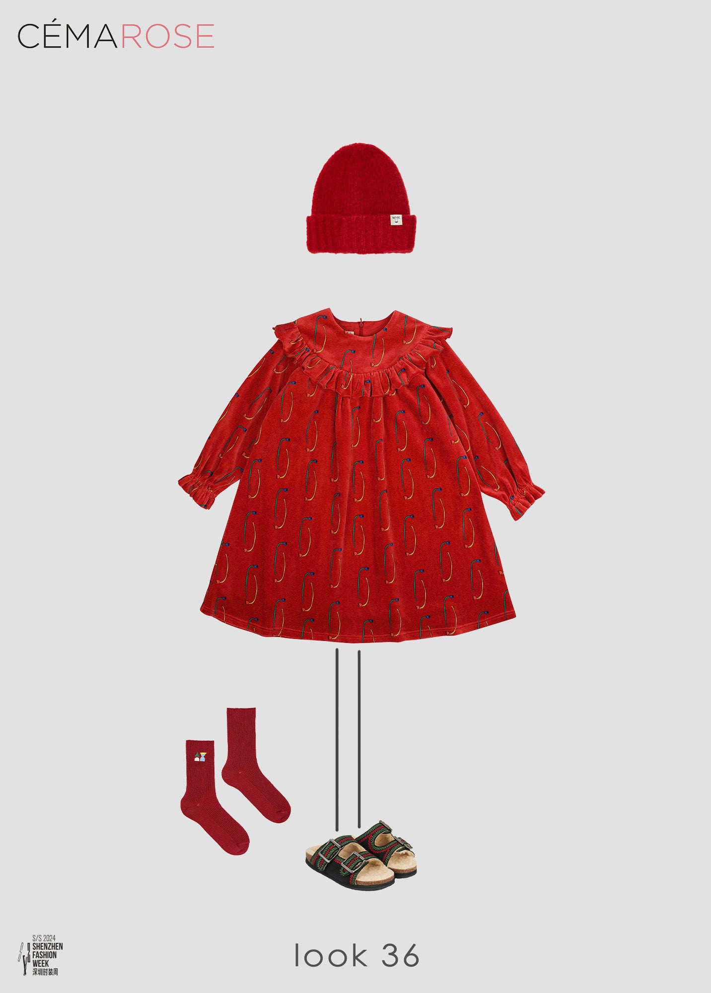Boys & Girls Red Wool Hat