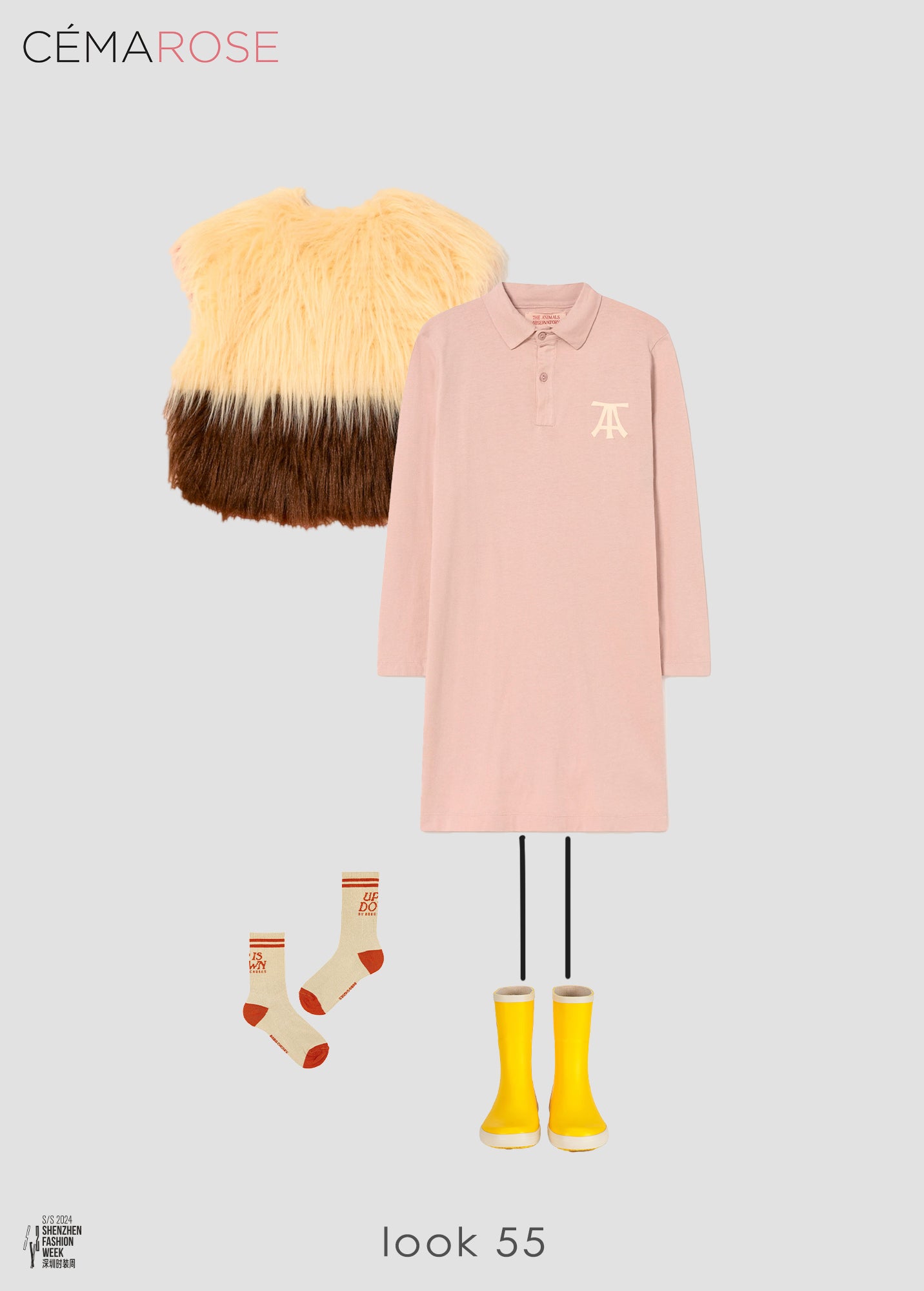 Girls Pink Logo Cotton Dress