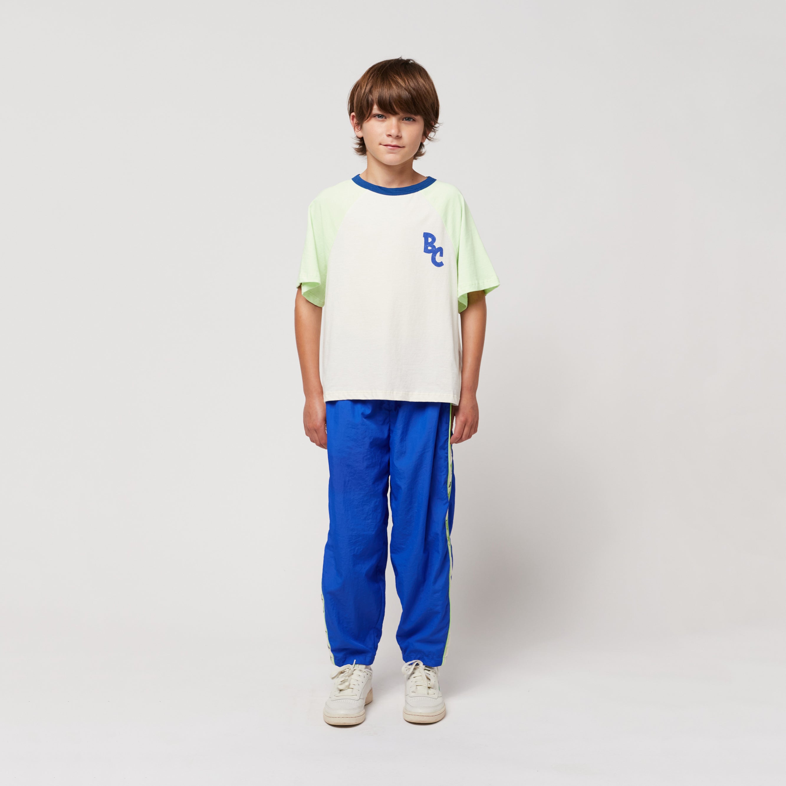 Boys & Girls Green Logo Cotton T-Shirt