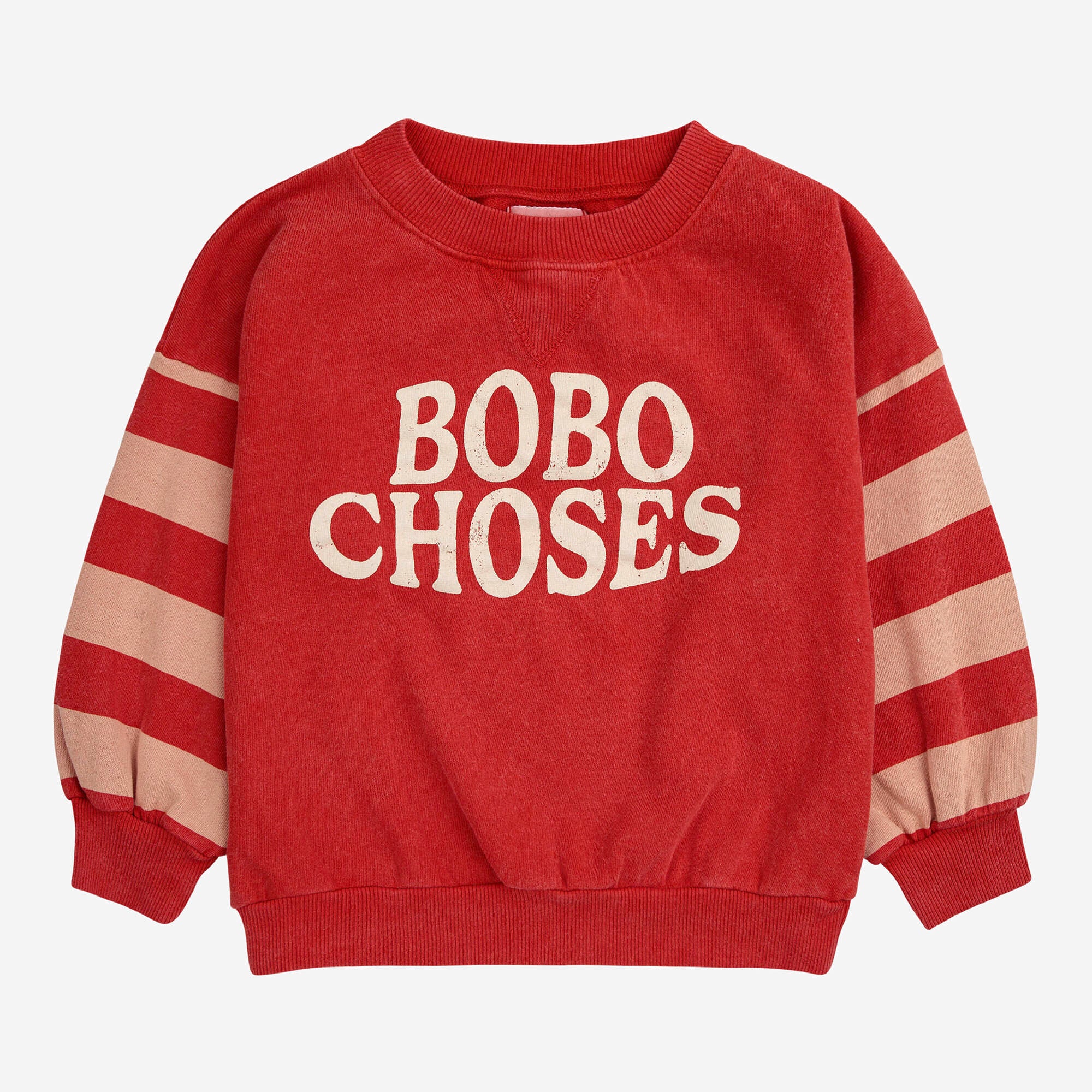 Boys & Girls Red Logo Cotton Sweatshirt