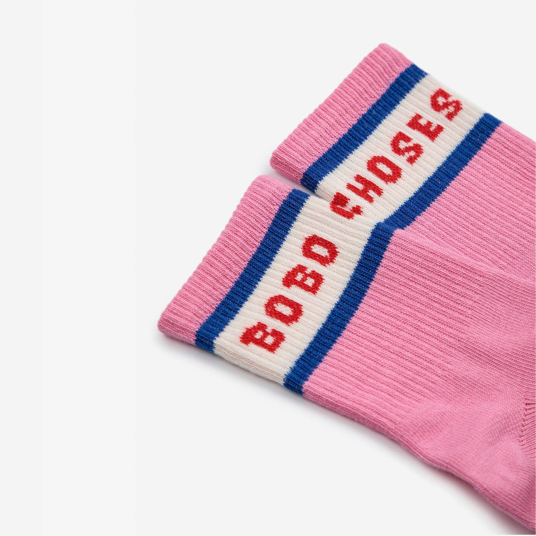 Boys & Girls Pink Logo Cotton Socks