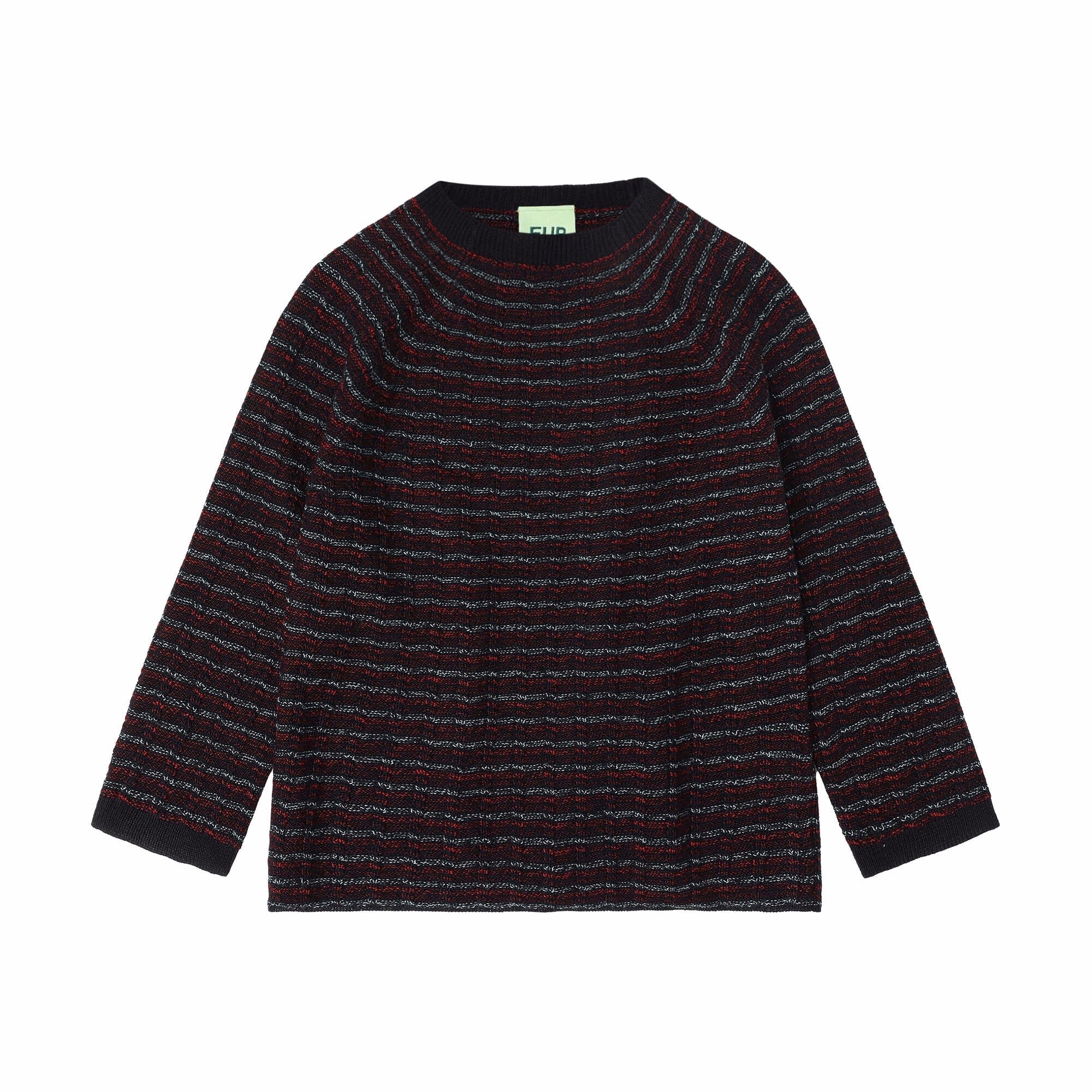 Boys & Girls Dark Navy Stripes Wool Sweater