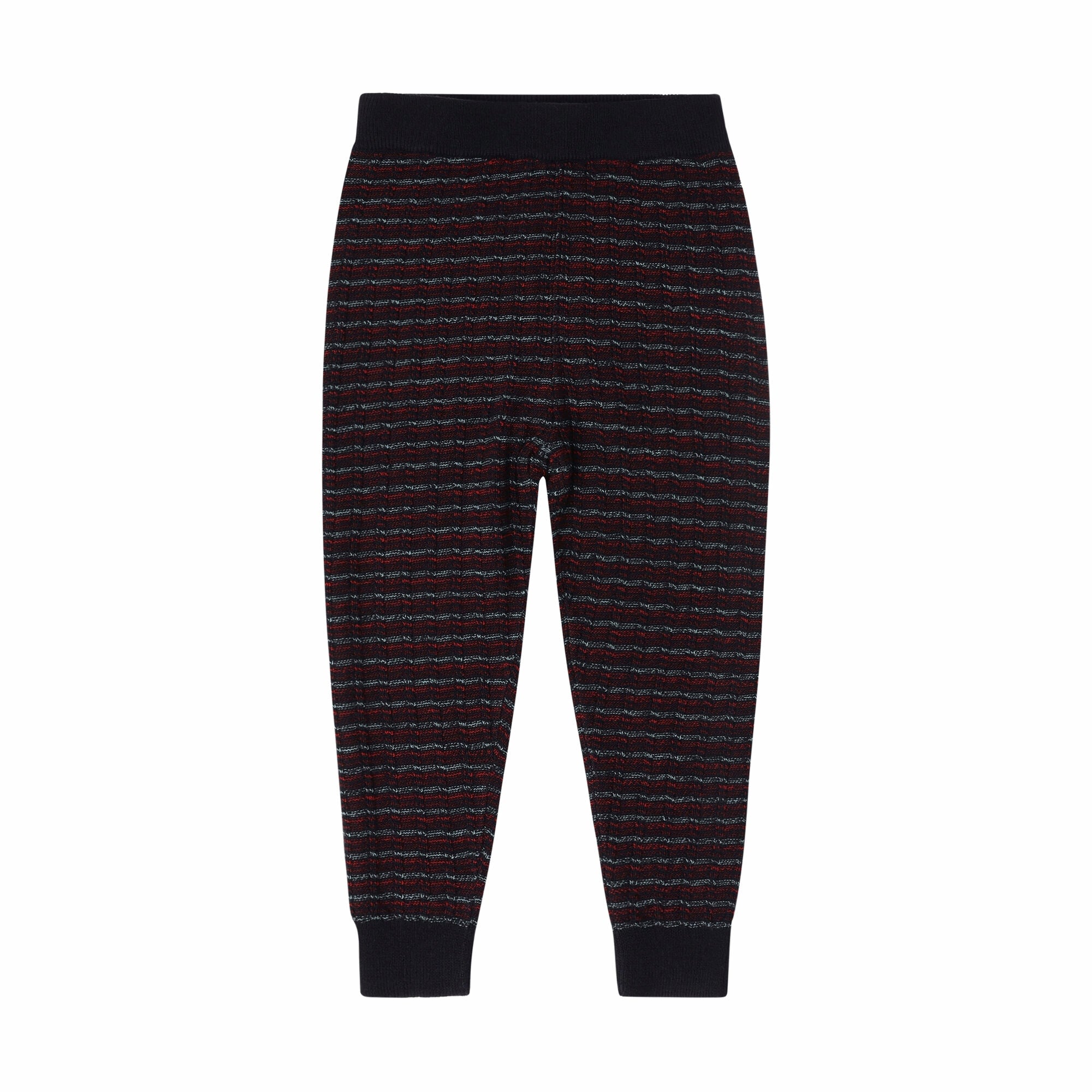 Boys & Girls Dark Navy Stripes Wool Trousers