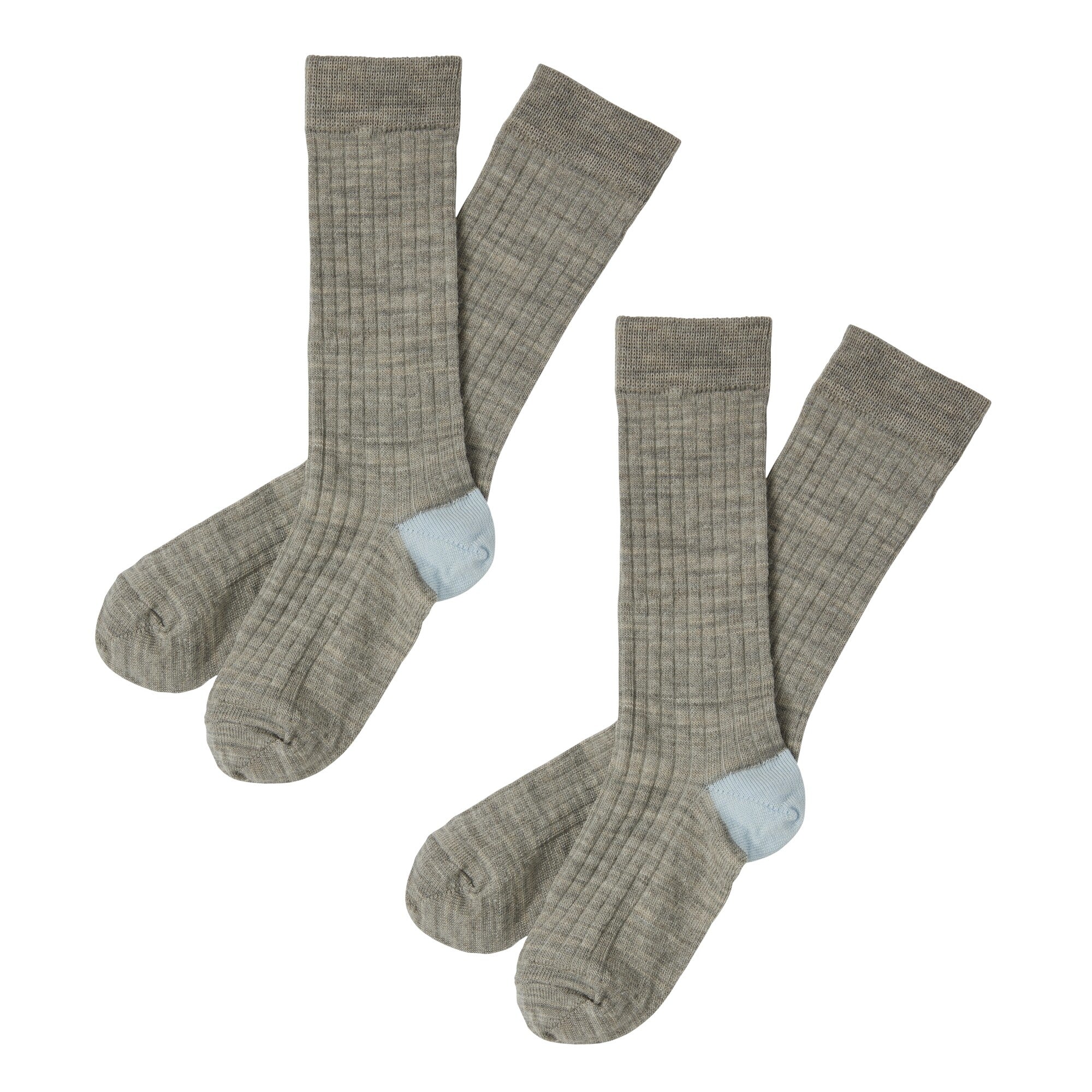 Boys & Girls Grey Wool Long Socks Set(2 Pack)