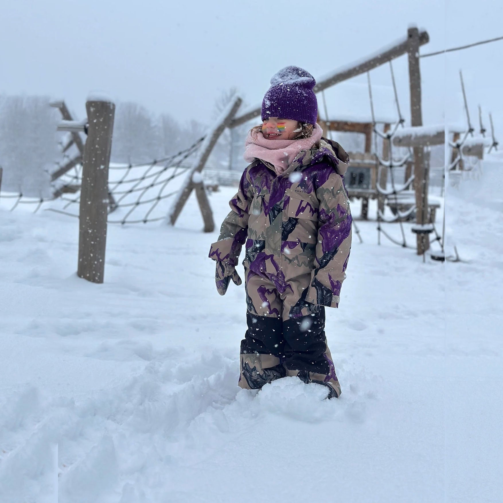 Boys & Girls Multicolor One Piece Snowsuit
