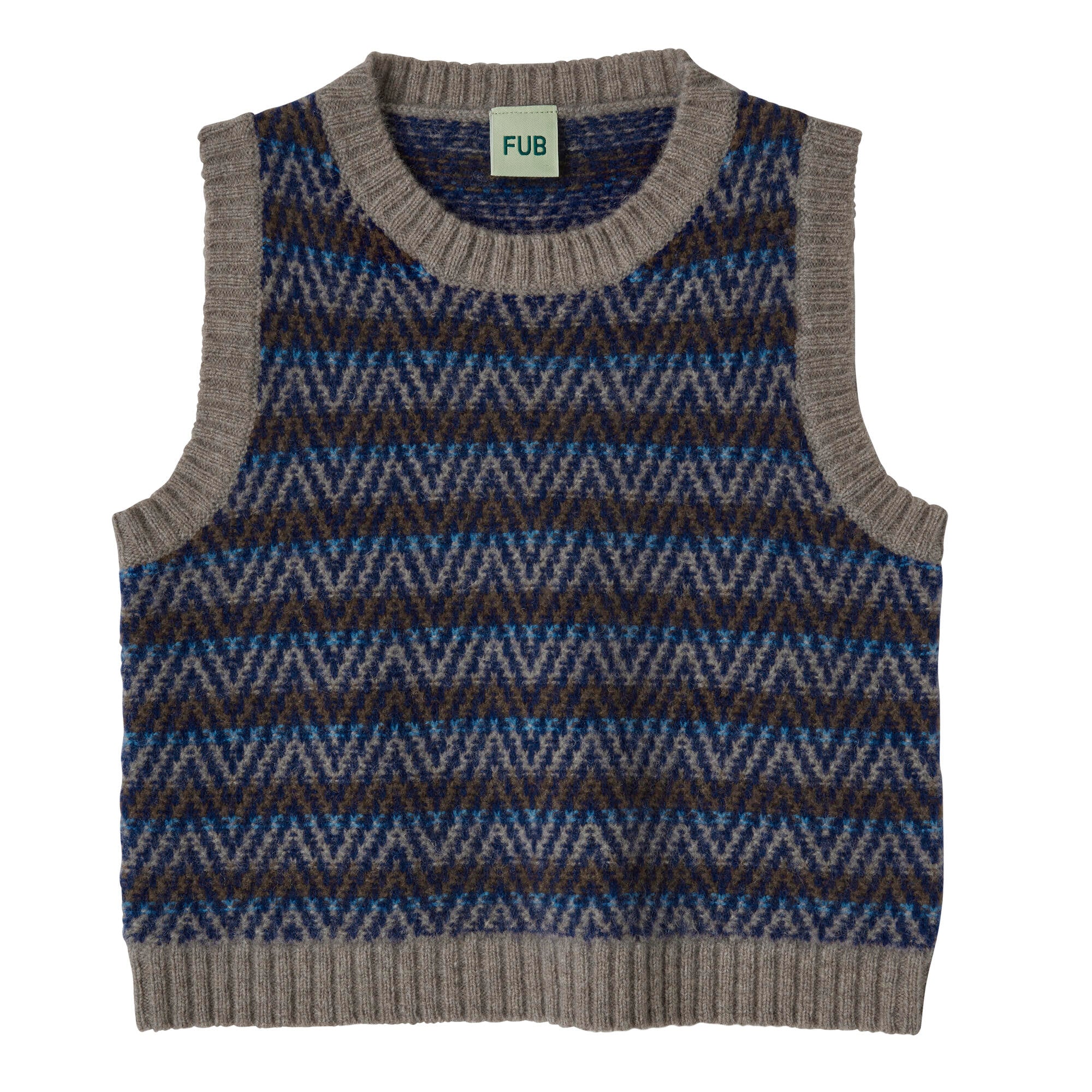 Boys & Girls Brown Stripes Wool Vest