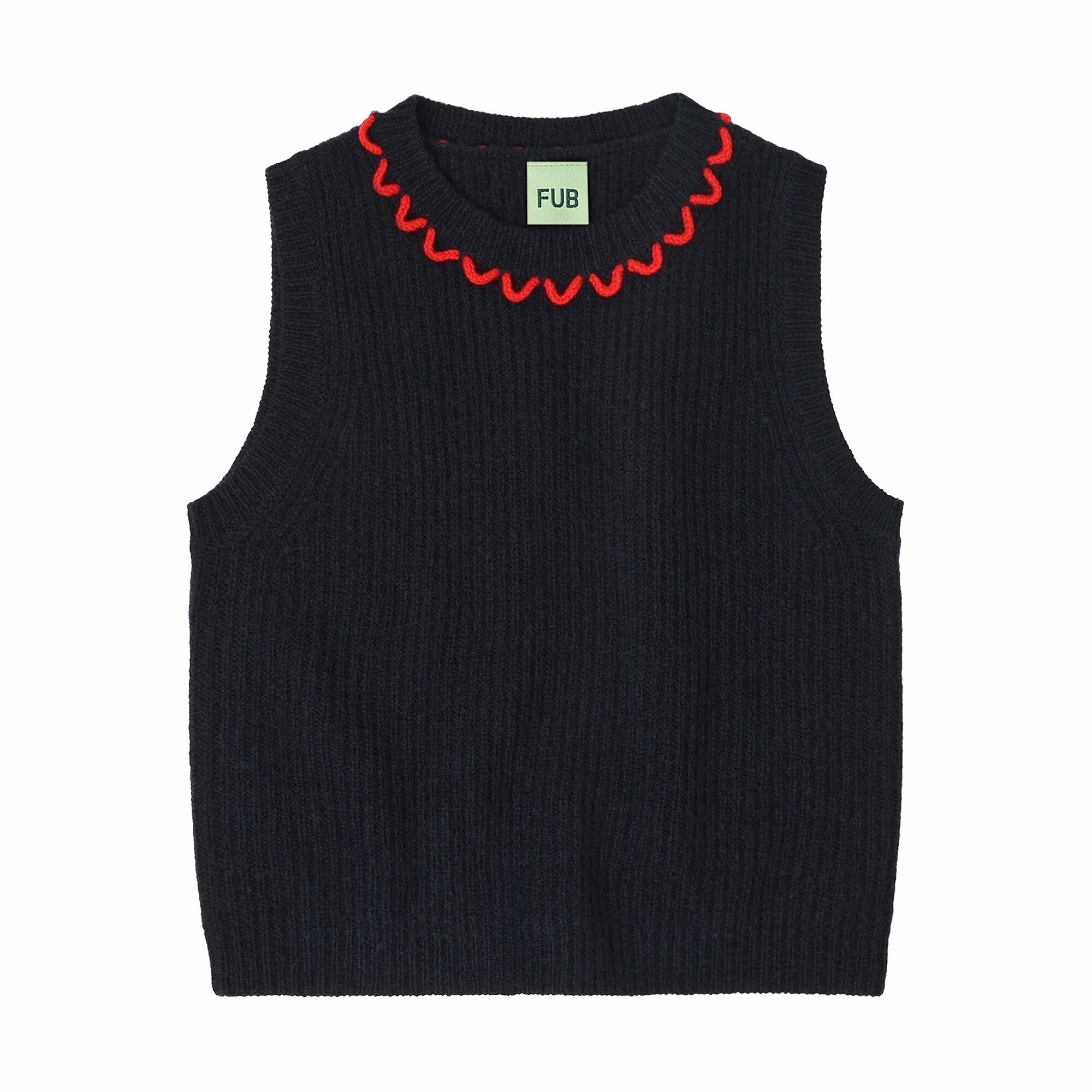 Girls Dark Navy Wool Vest
