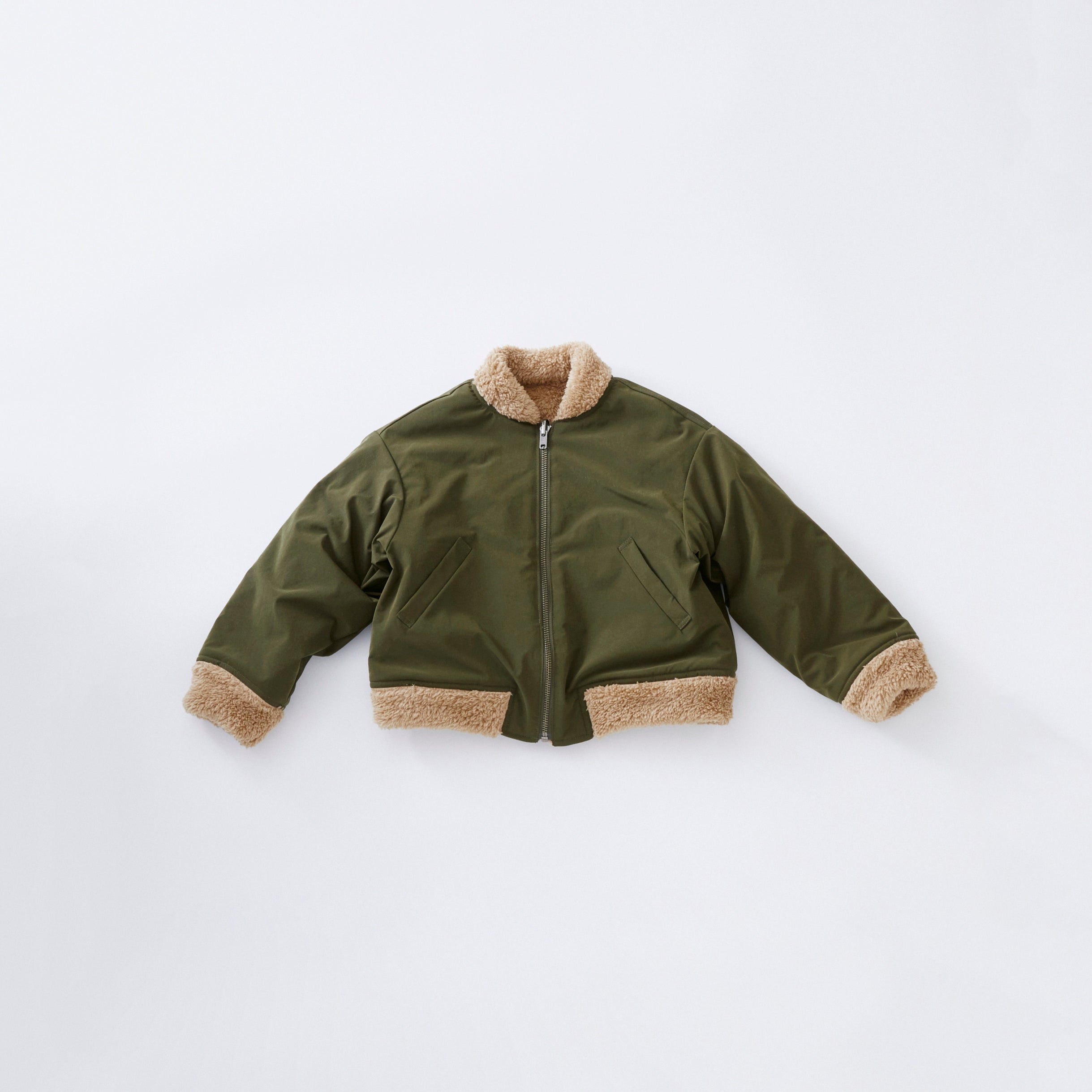 Boys & Girls Olive Reversible Jacket