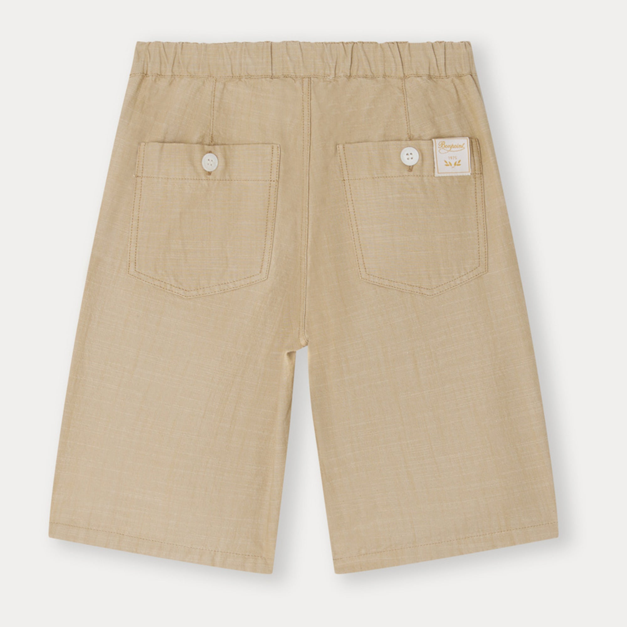Boys Khaki Cotton Shorts