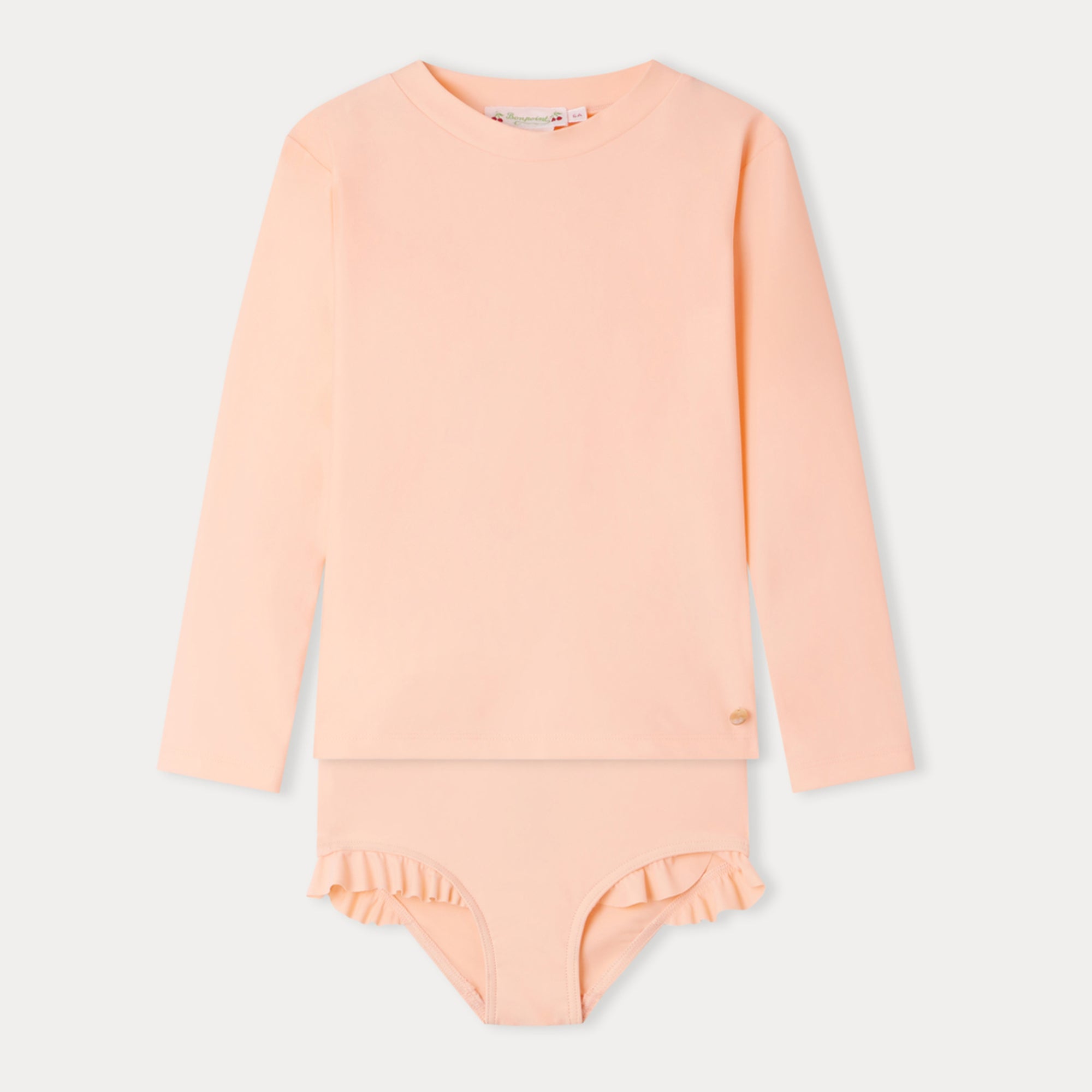 Girls Light Pink Swimsuit