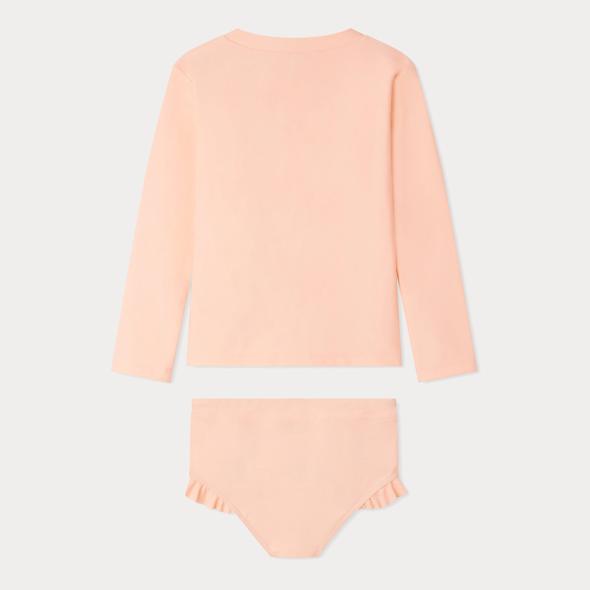 Girls Light Pink Swimsuit