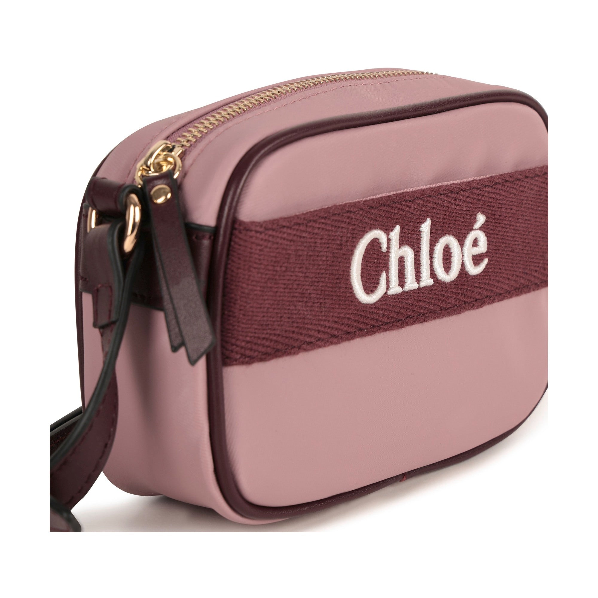 Sac à bandoulière rose pour filles avec logo (16x11x5cm)