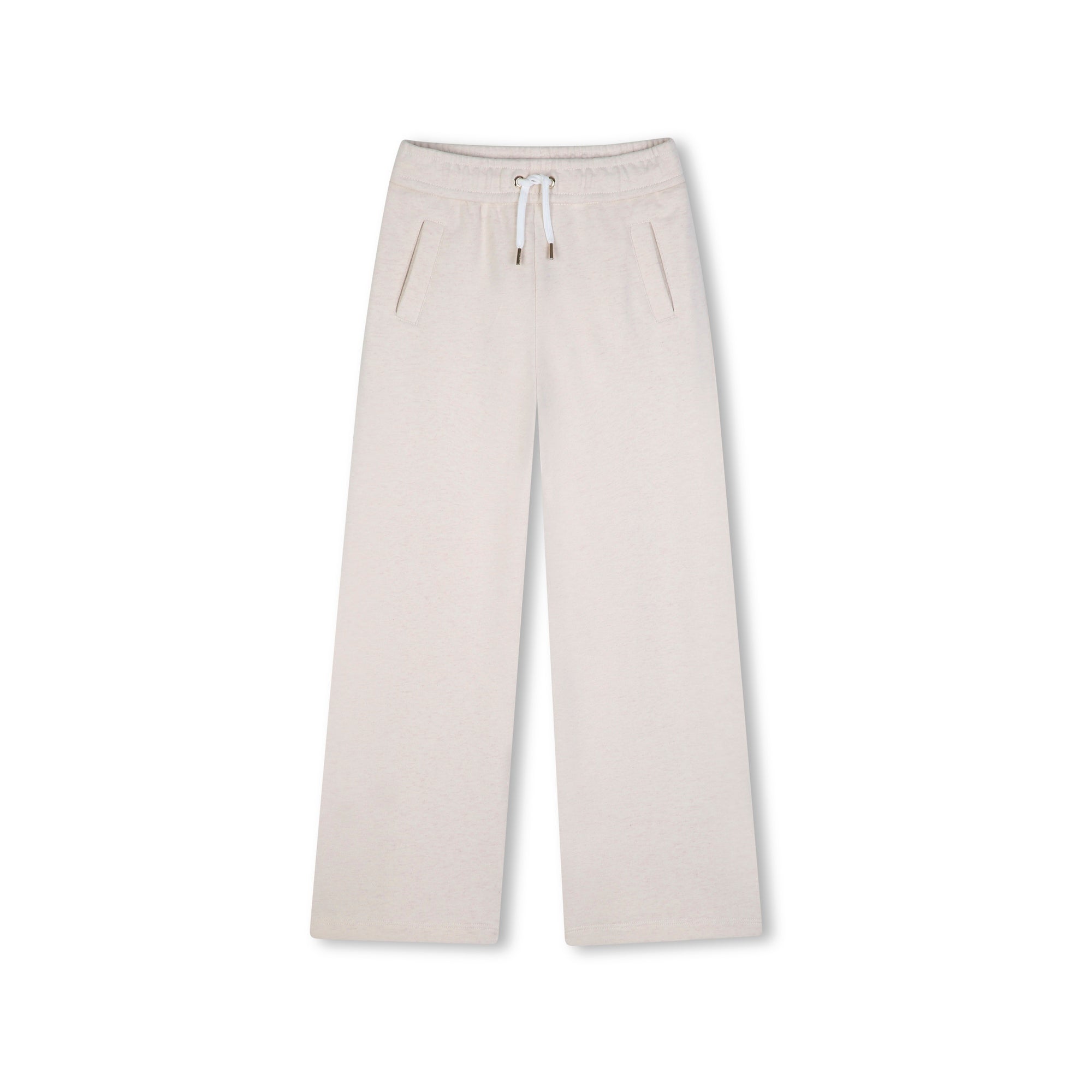 Girls Beige Cotton Trousers