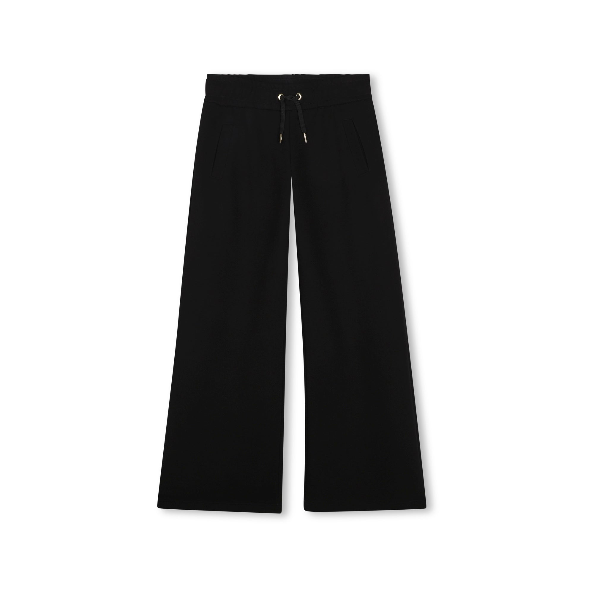 Girls Black Cotton Trousers