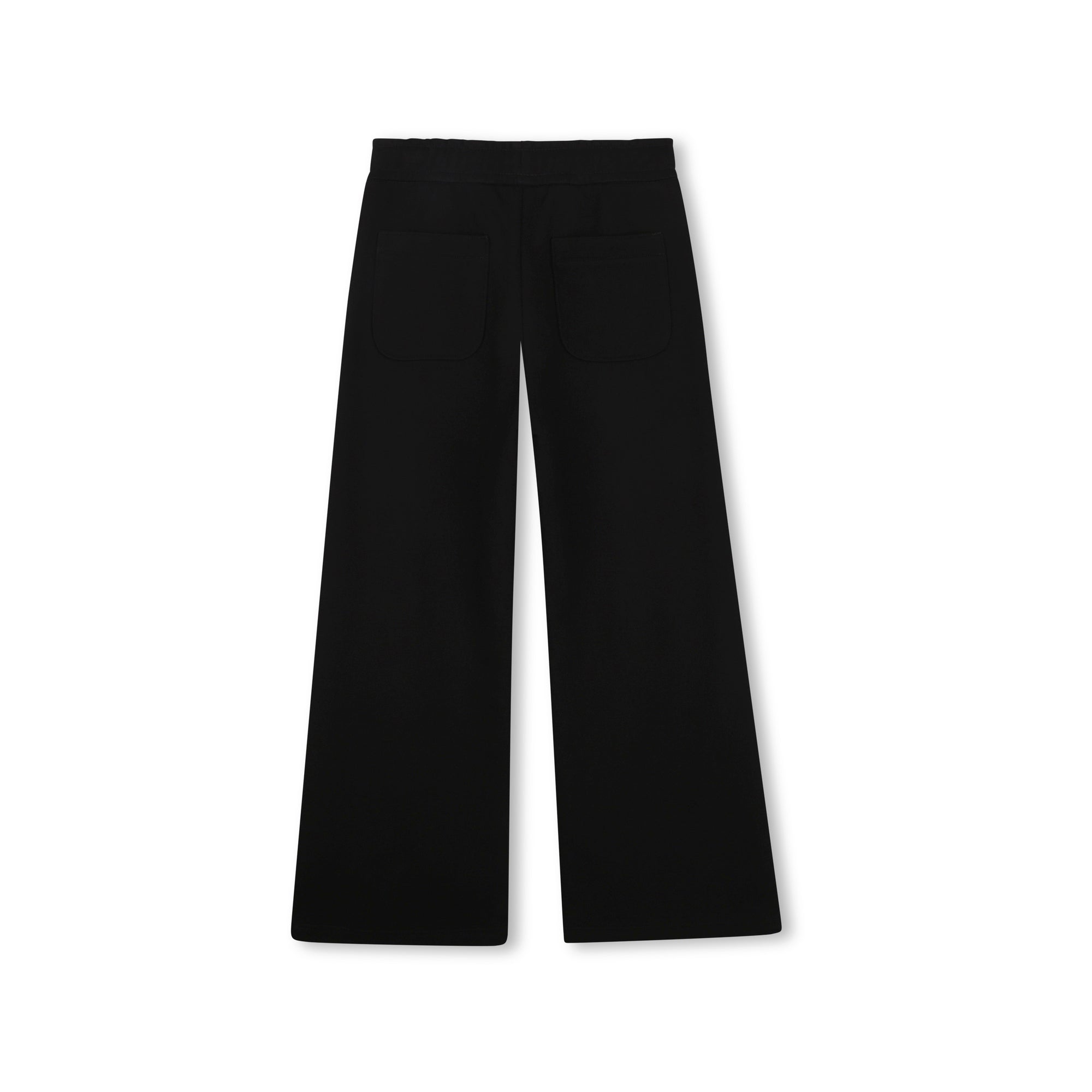Girls Black Cotton Trousers