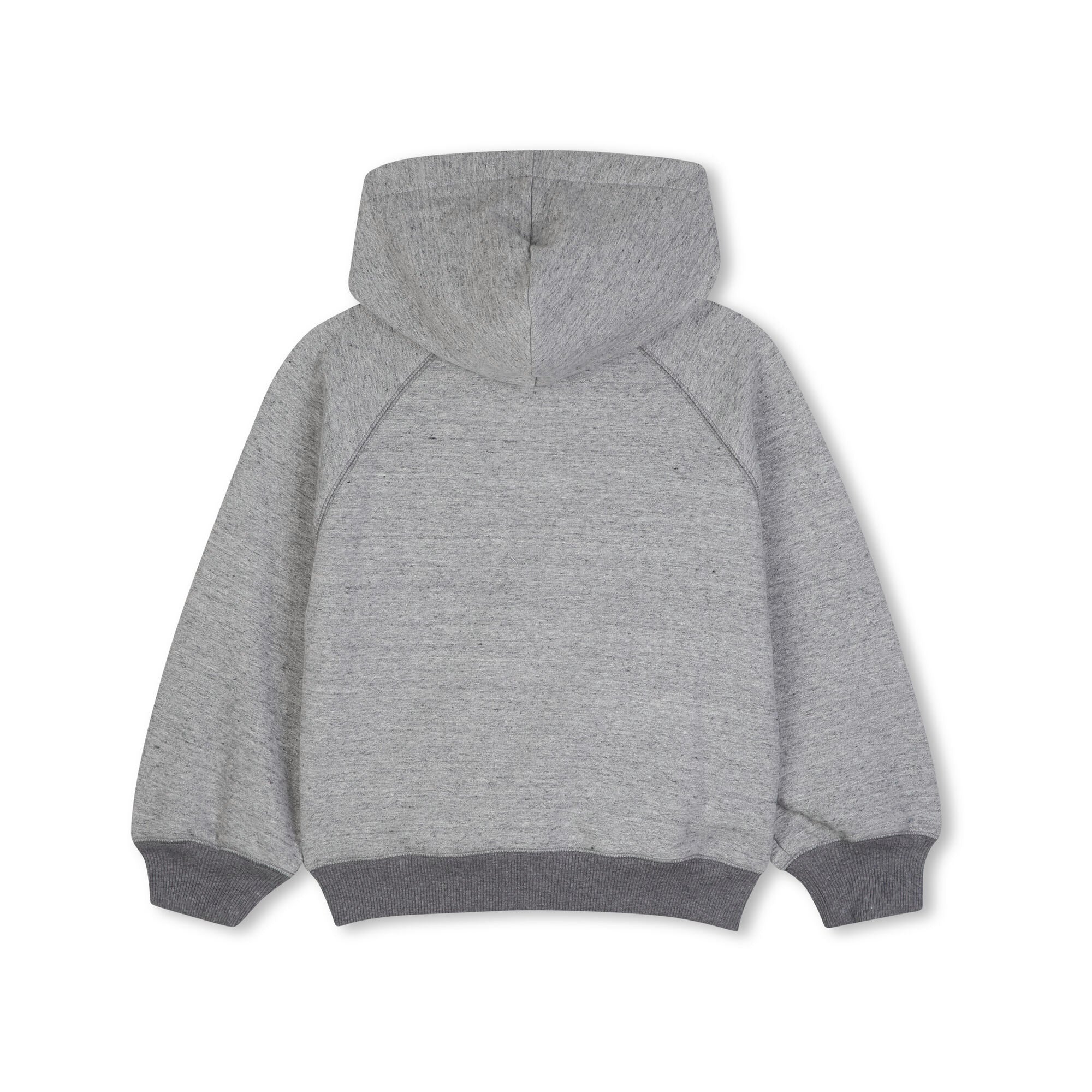 Girls Grey Hooded Cotton Sweatshirt