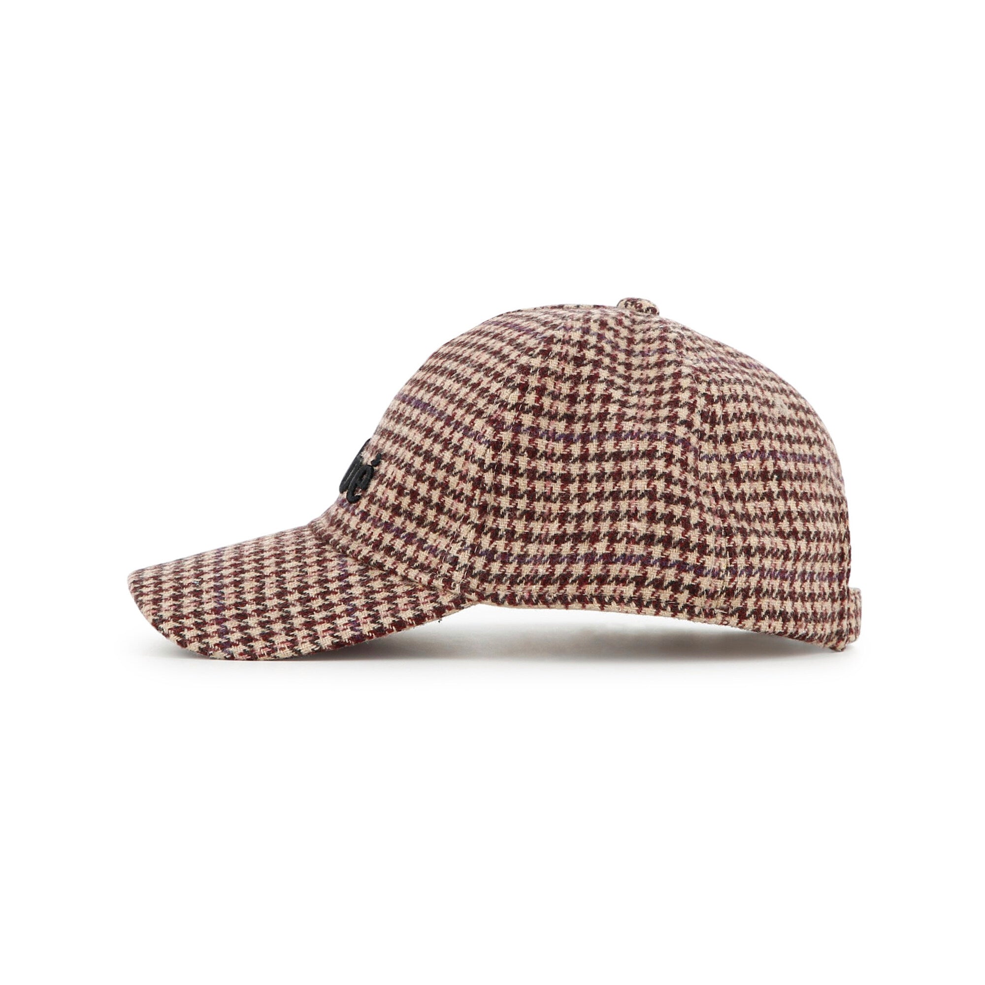 Girls Brown Houndstooth Cap