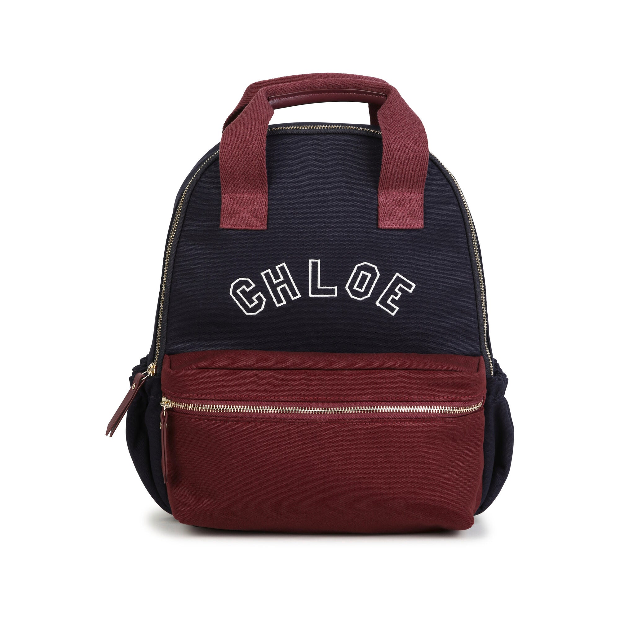 Girls Dark Blue Logo Backpack(W28 x H36 x D12 cm)