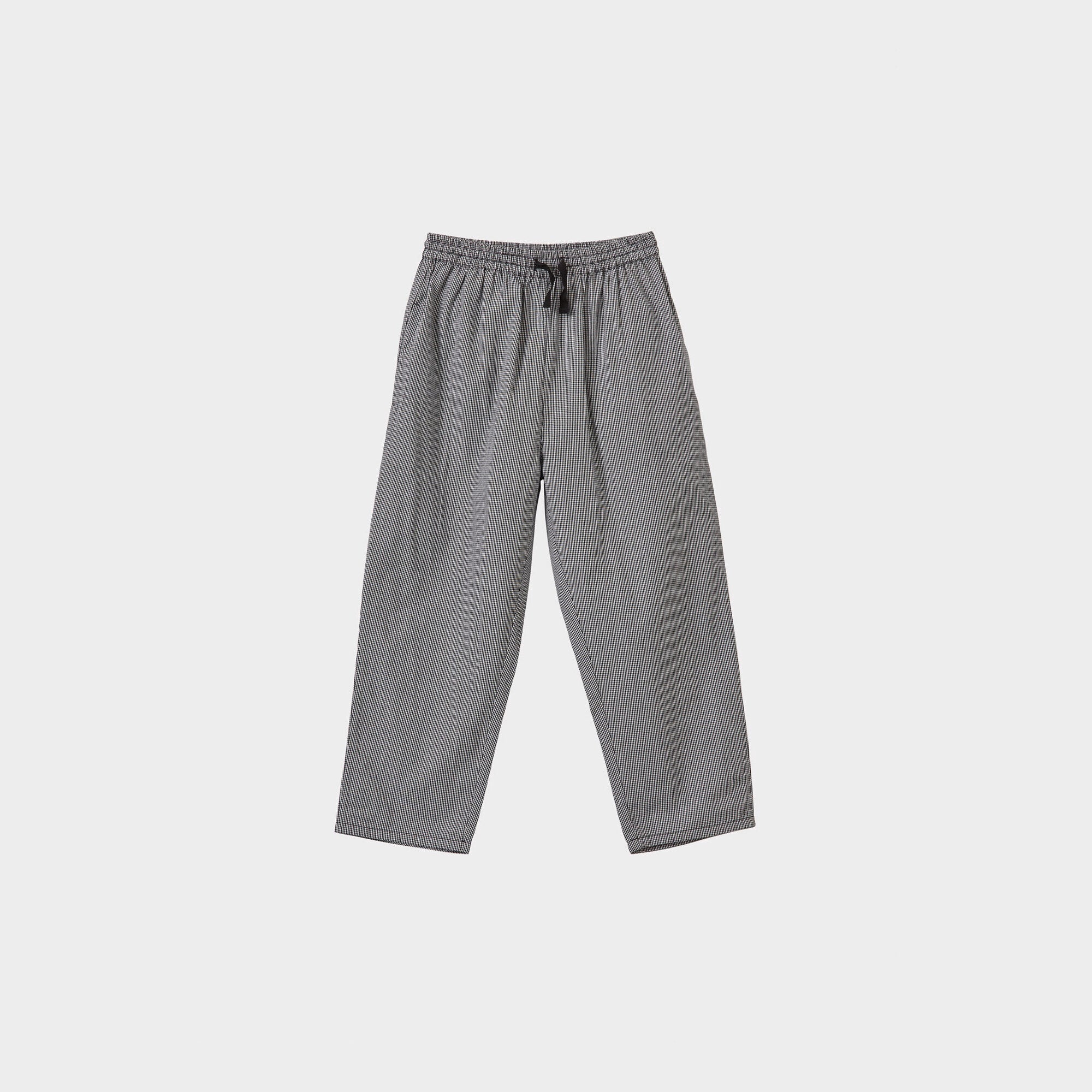 Boys & Girls Black Check Cotton Trousers
