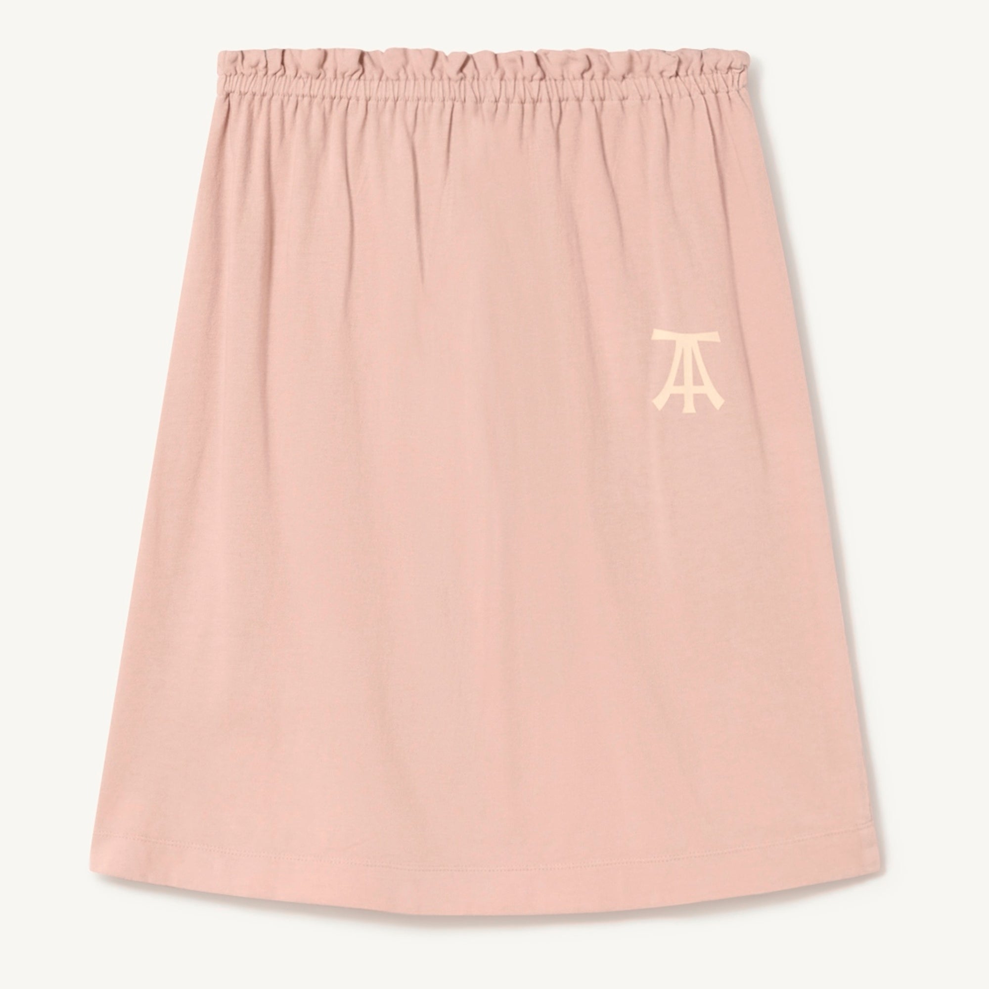 Girls Pink Logo Cotton Skirt