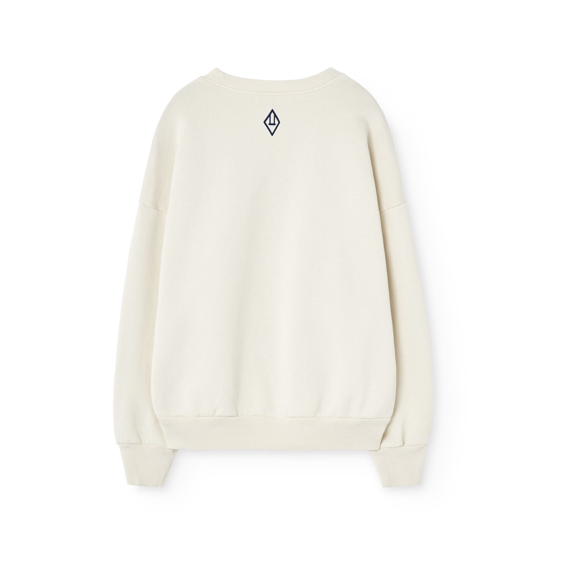 Boys & Girls White Logo Cotton Sweatshirt